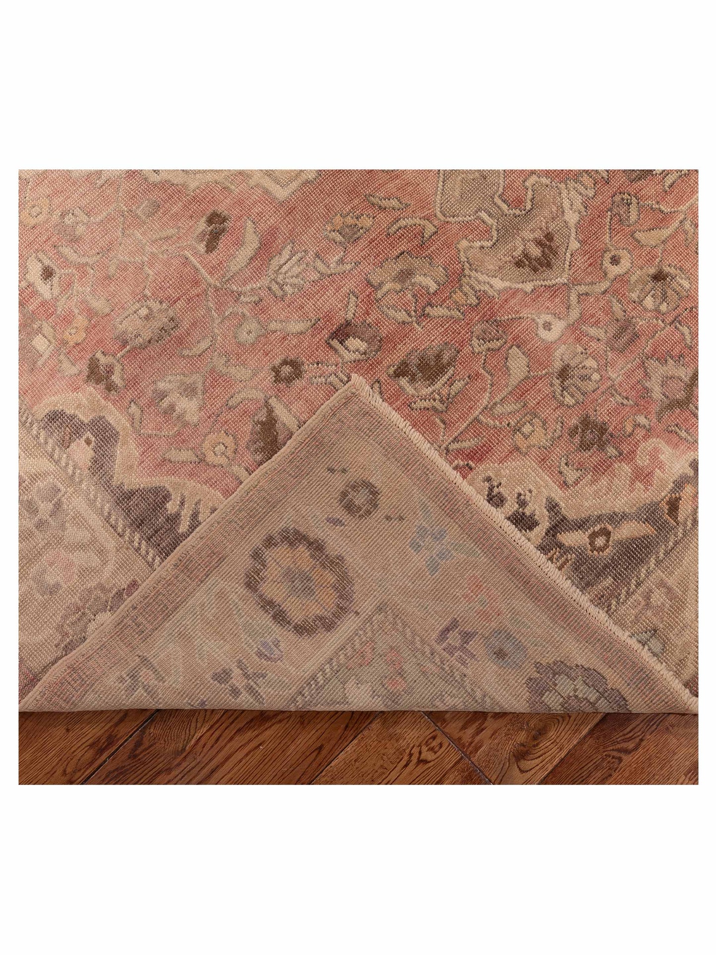Old Anatolian 154107 Pink Beige 6x8.10 Hand Knotted Rug