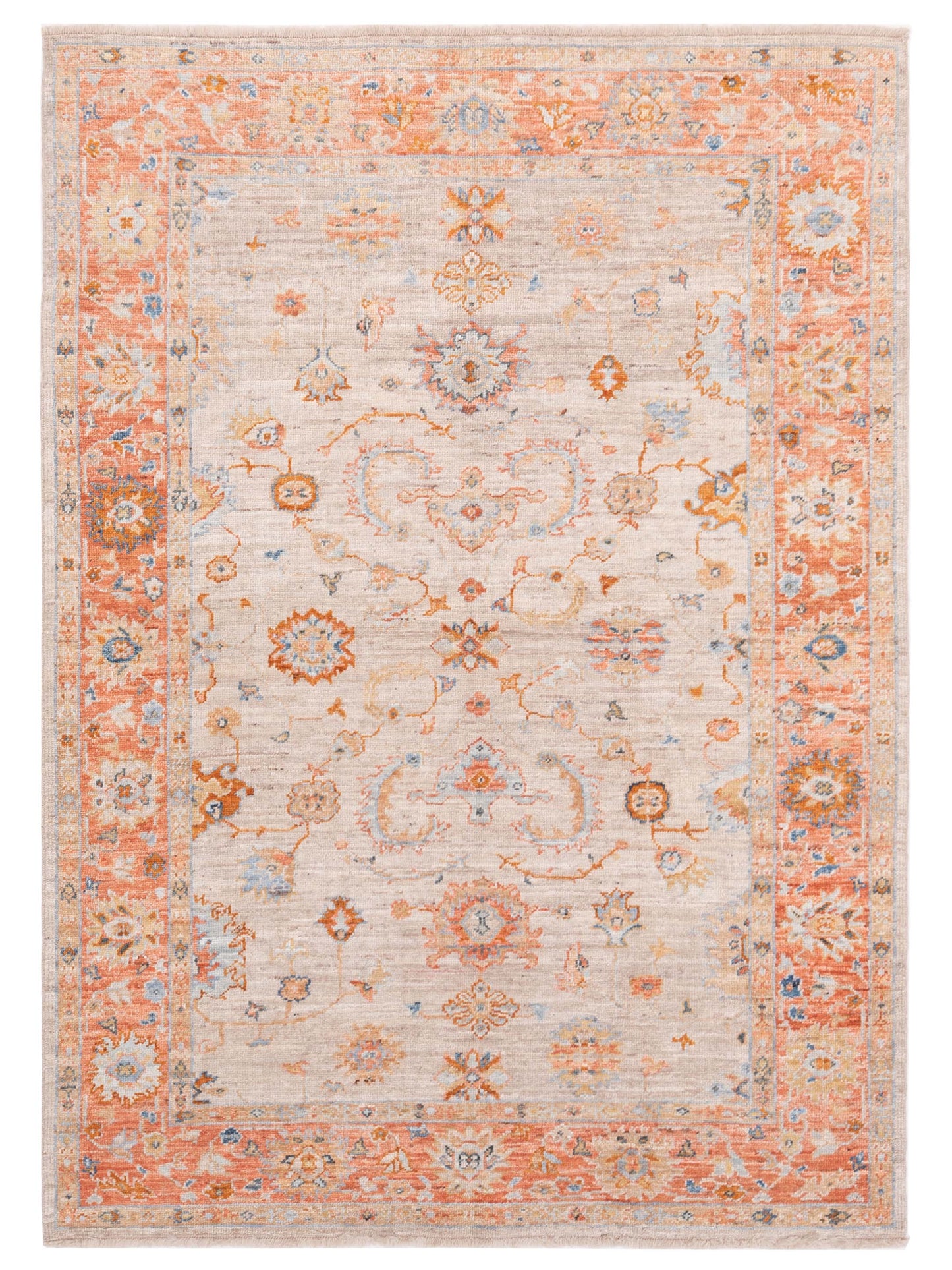 Anadol Angora Oushak  Beige Rust Traditional