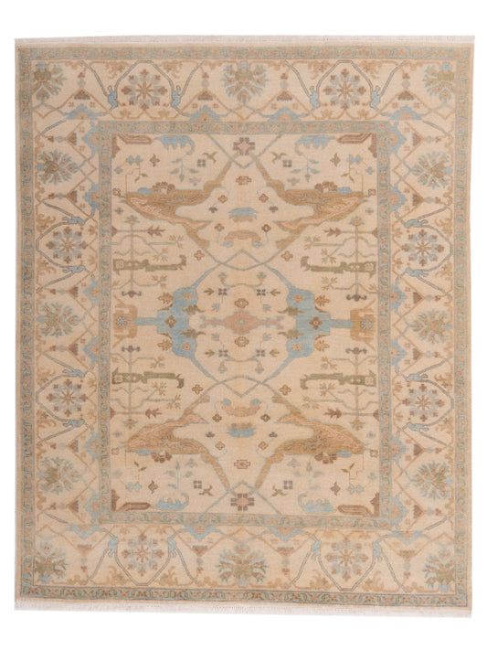 Rajpur Oushak Shah  Ivory Cream Traditional