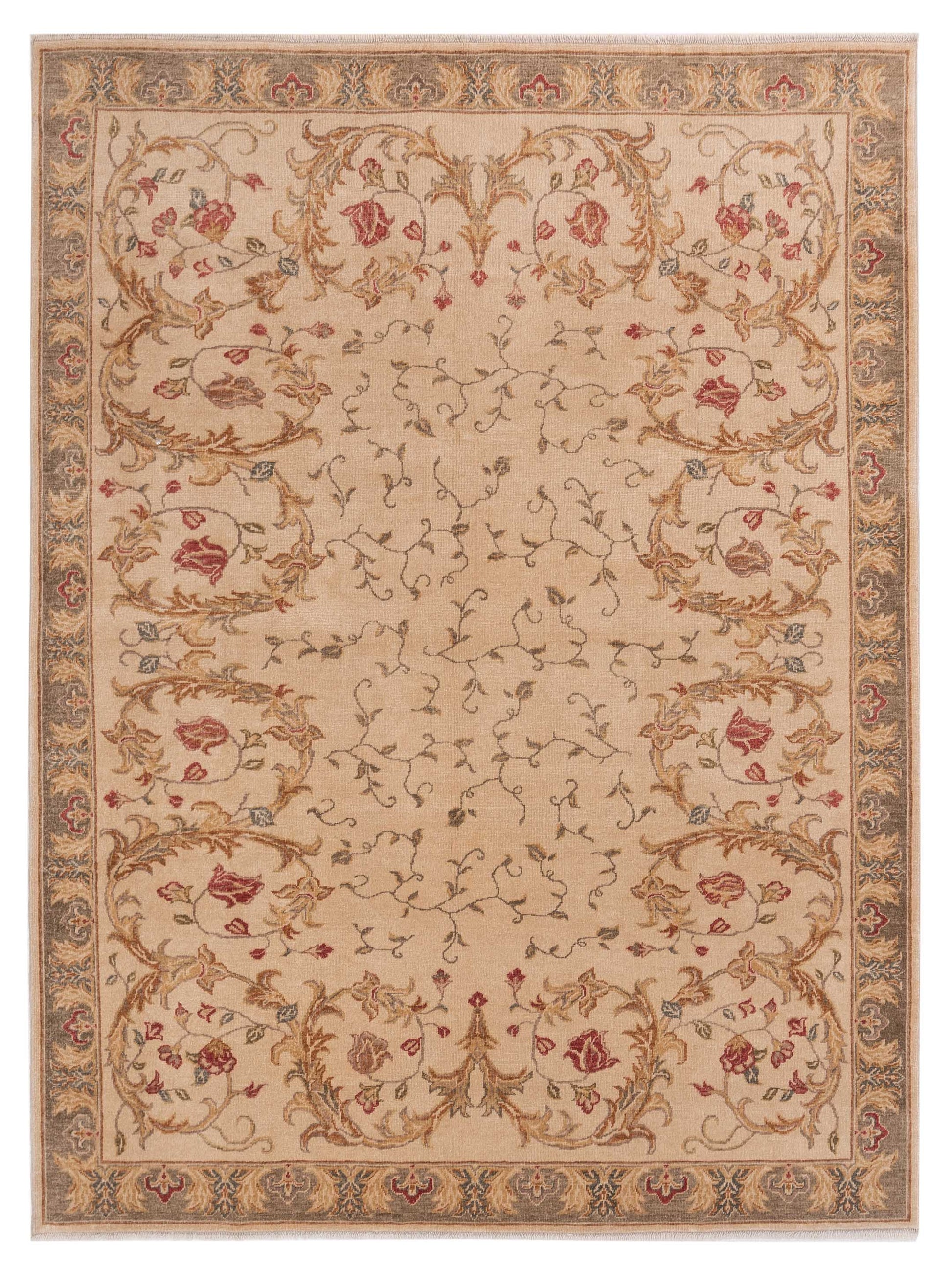 Pasha Antique Loom  Ivory Green Transitional