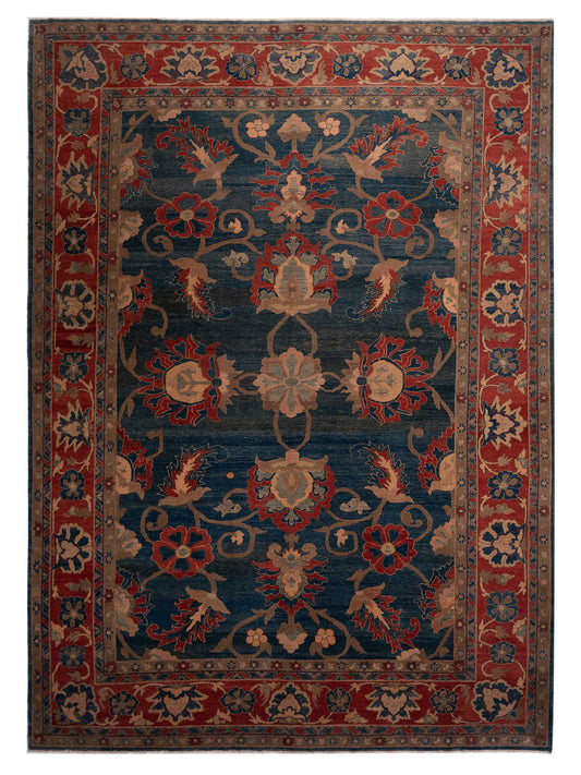 Pasha Turkish Elvan  Blue Rust Traditional