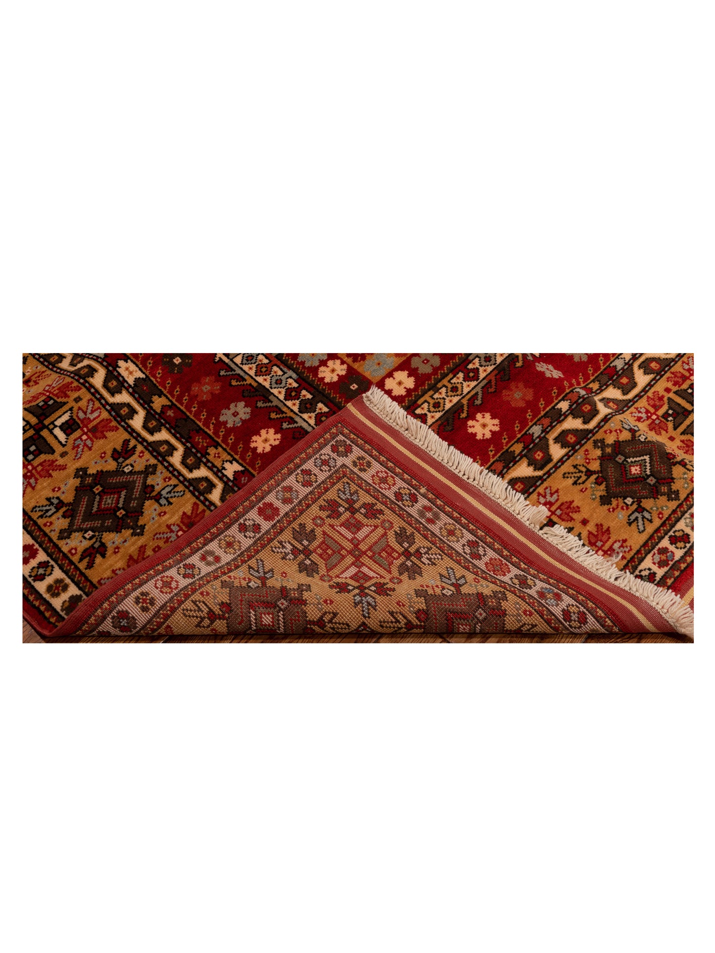 Turkish Shirwan 148392 Rust Gold 4.5x6.6 Hand Knotted Rug