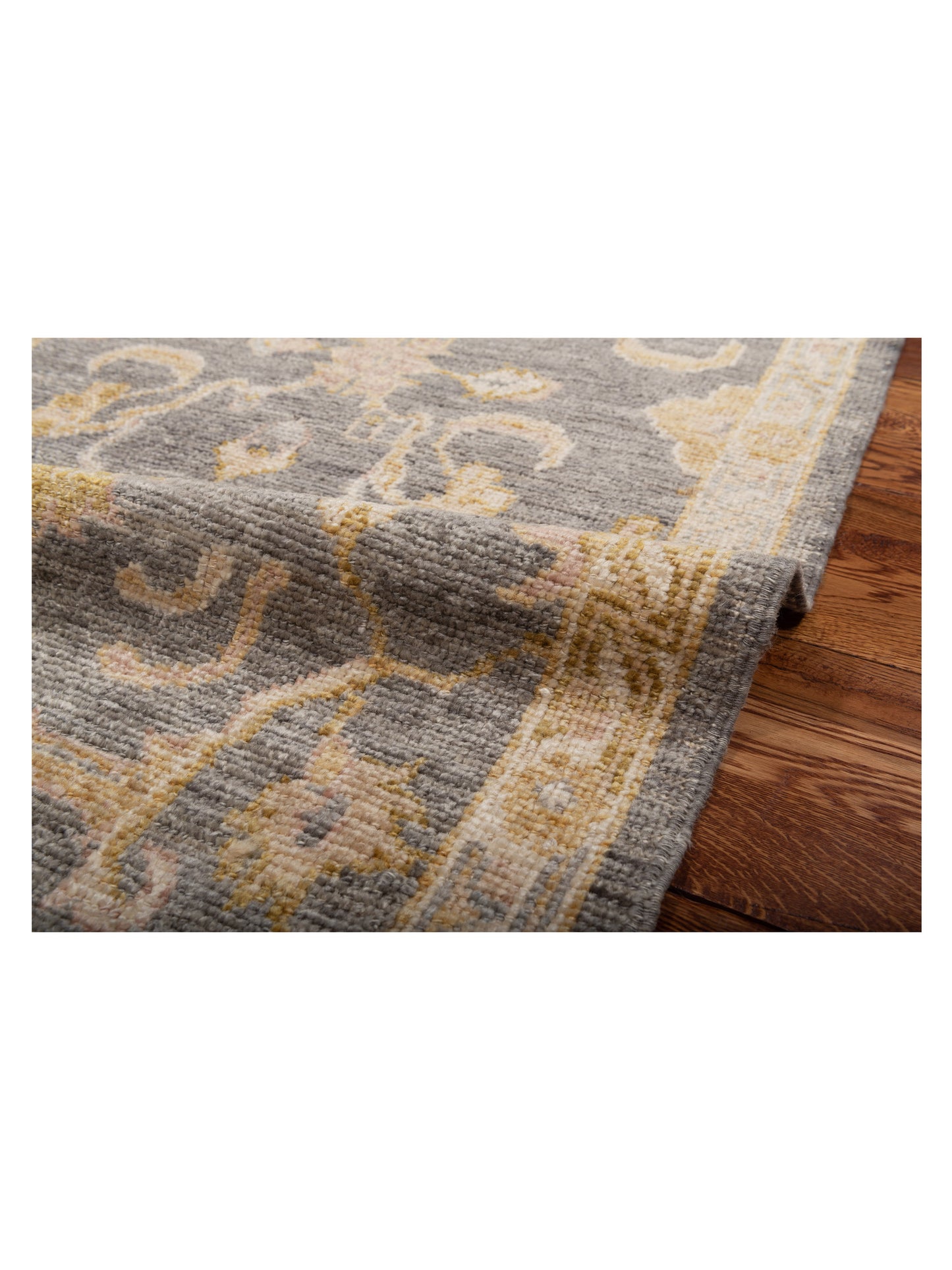Angora Oushak 141299 Gray Ivory 2.9x8.11 Hand Knotted Rug