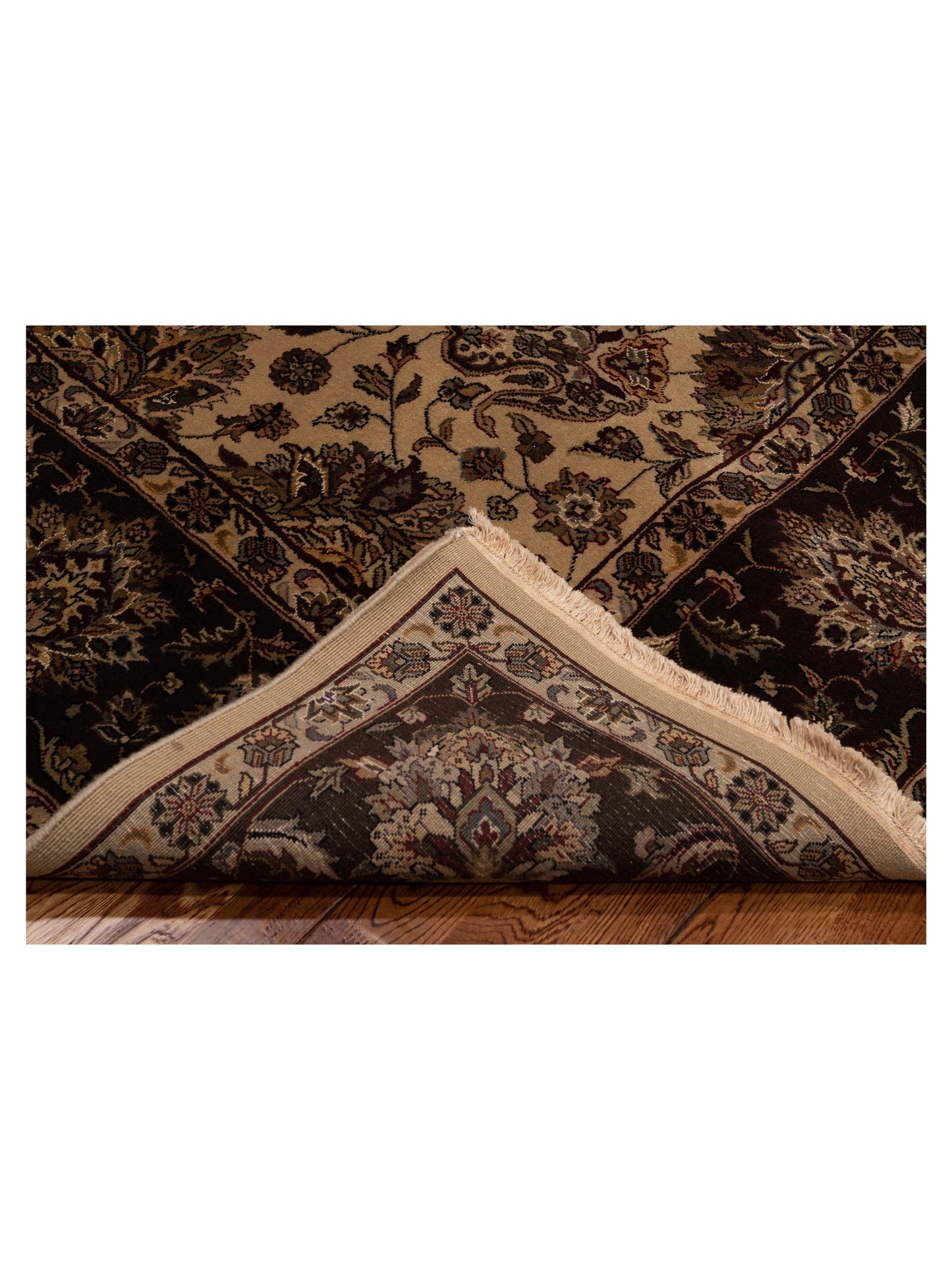 Sivas 109428 Beige Brown 8x10.1 Hand Knotted Rug