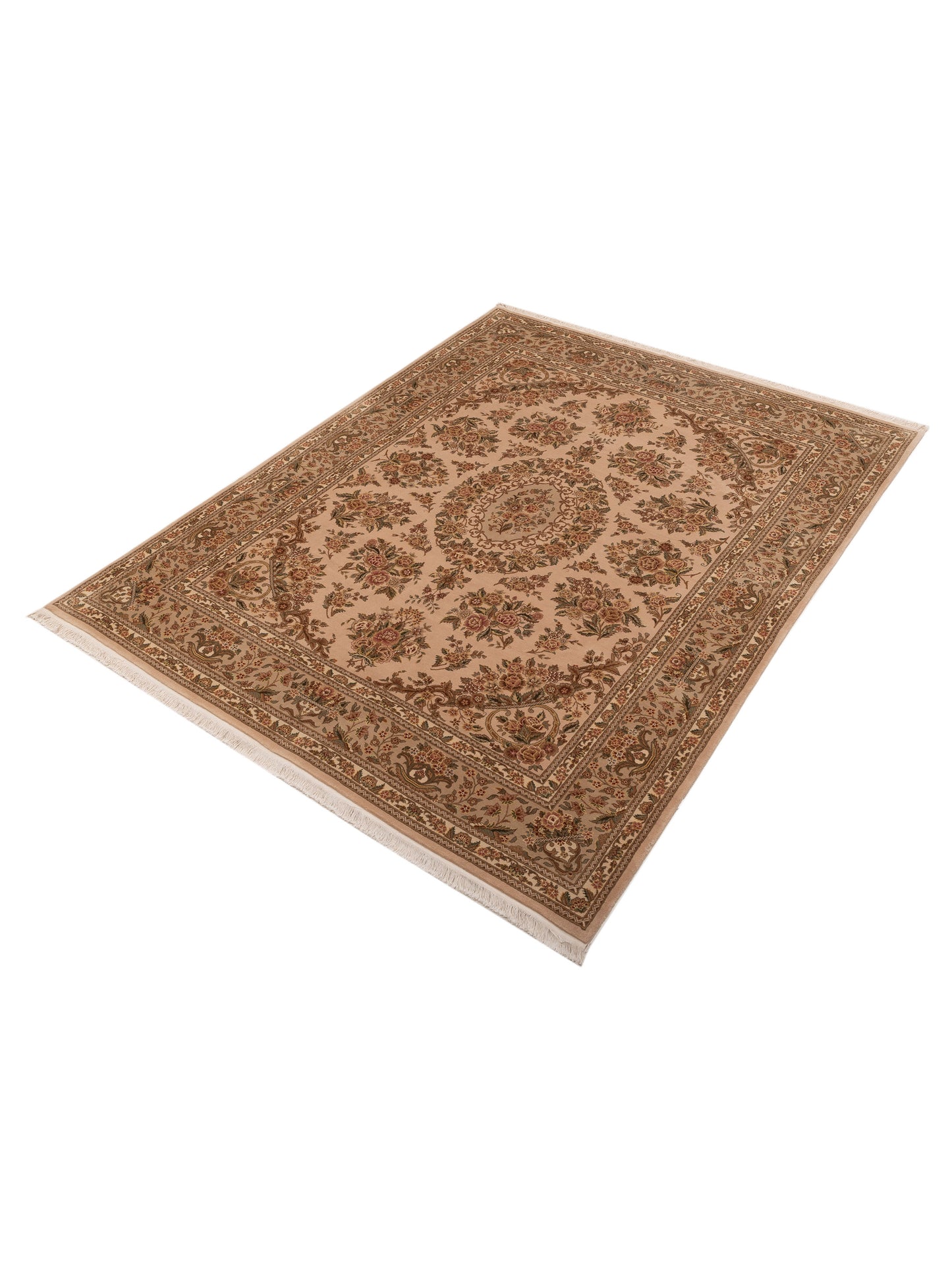Magnolia 111561 Beige Silver 8x10 Hand Knotted Rug