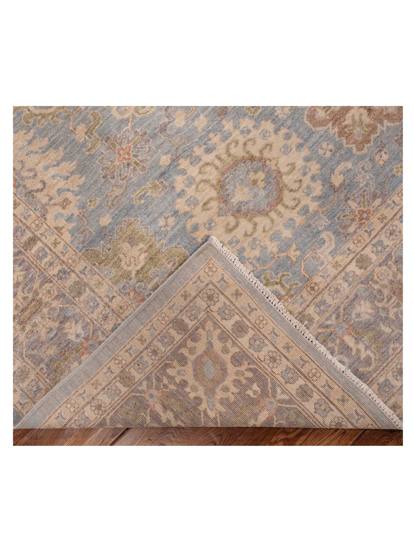 Sultan 154708 Blue Gray 8.2x9.11 Hand Knotted Rug