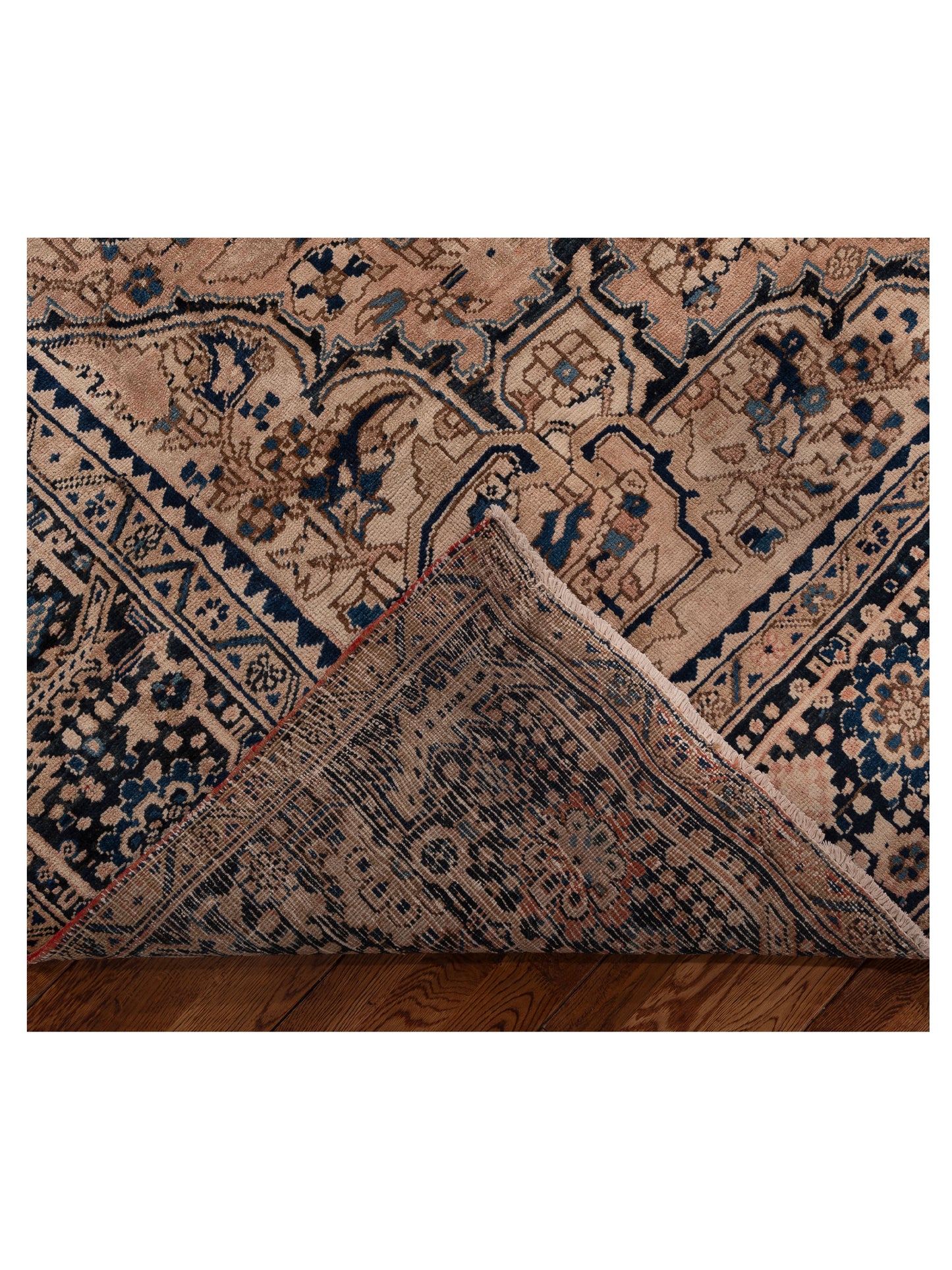 Persian 153625 Brown Navy 9.4x12.9 Hand Knotted Rug