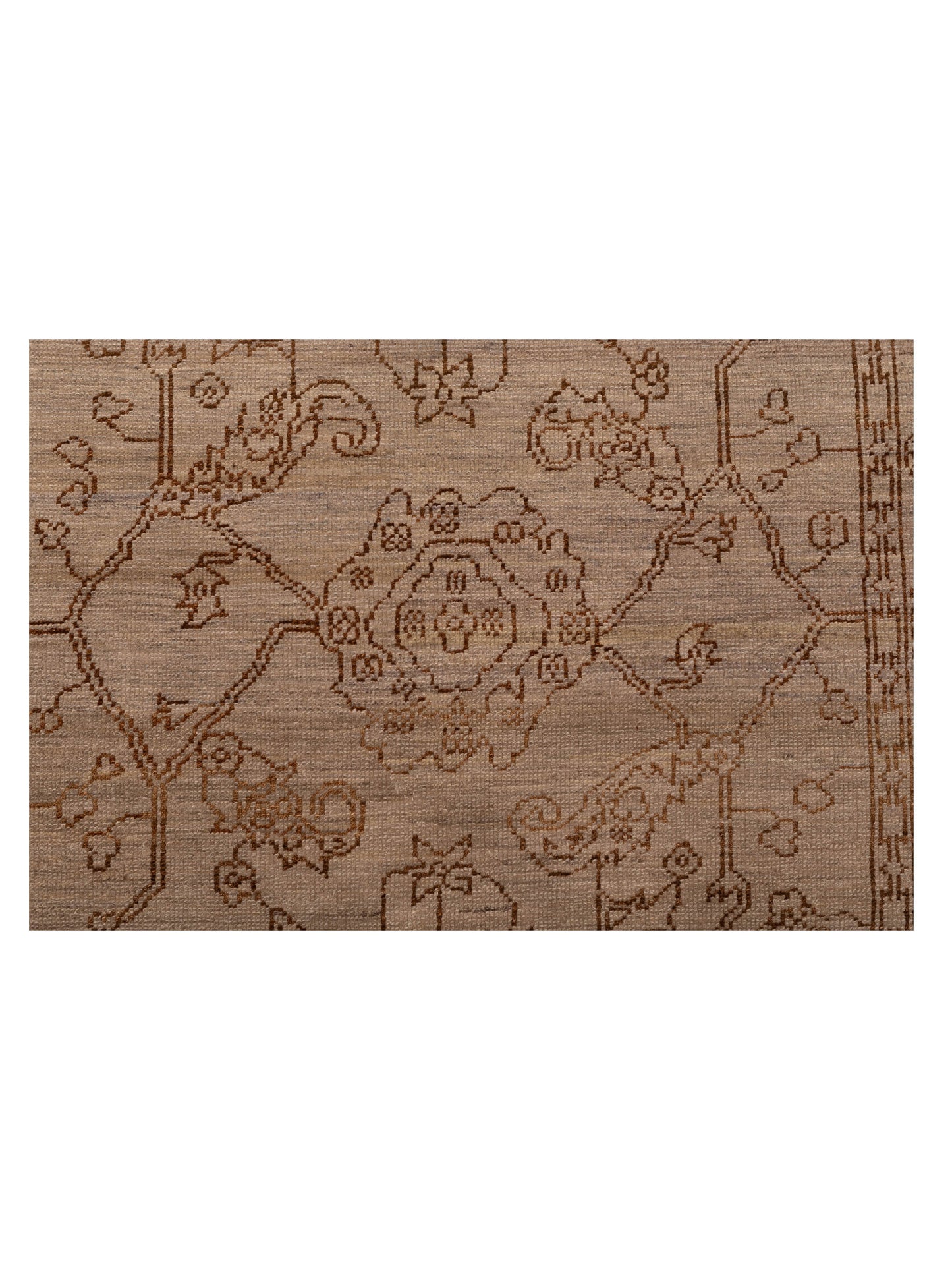 Defne Ruby Silver Dark Brown 4x6 Hand Knotted Rug