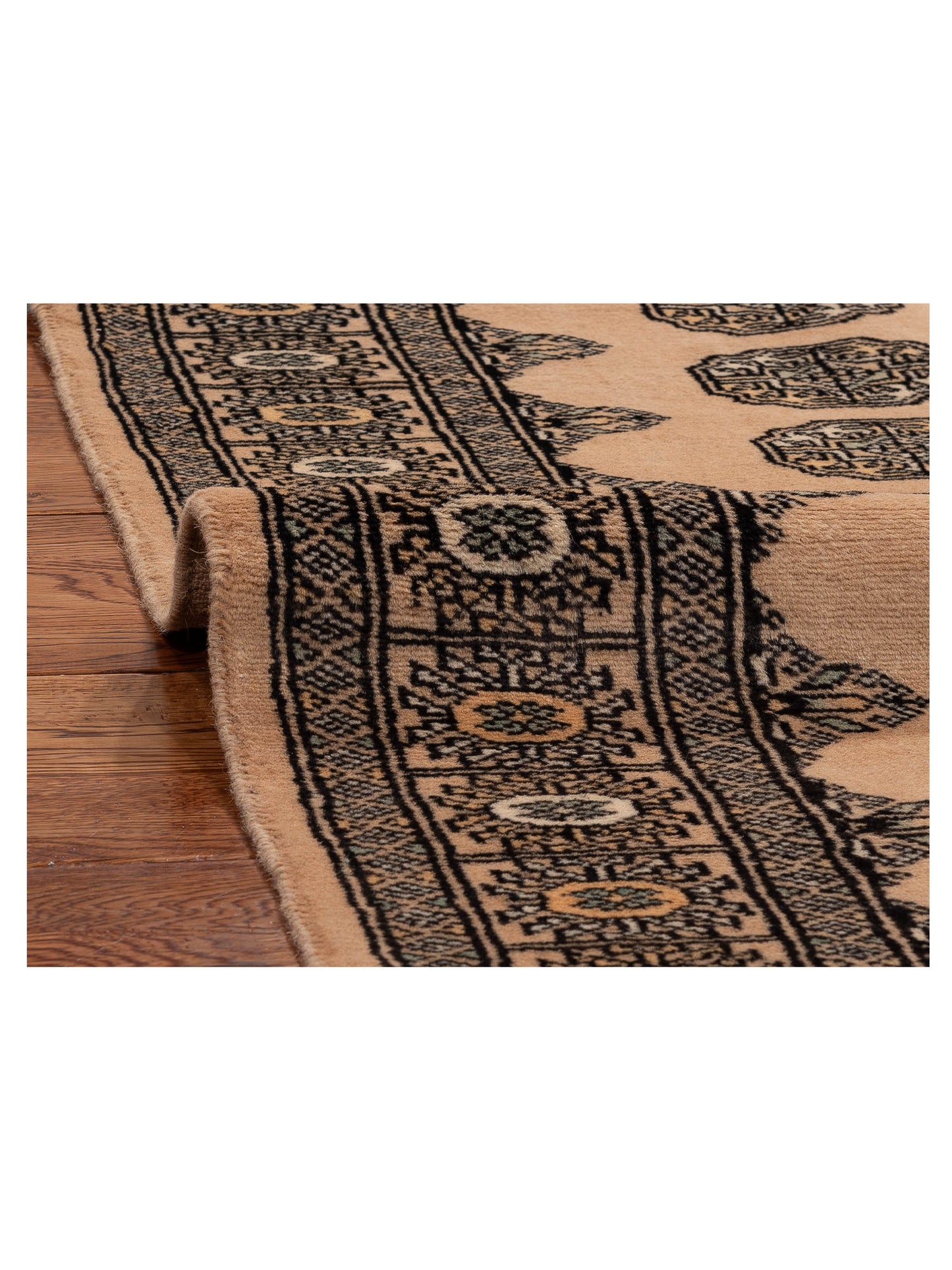 Bokhara 153439 Beige Beige 2.7x8 Hand Knotted Rug