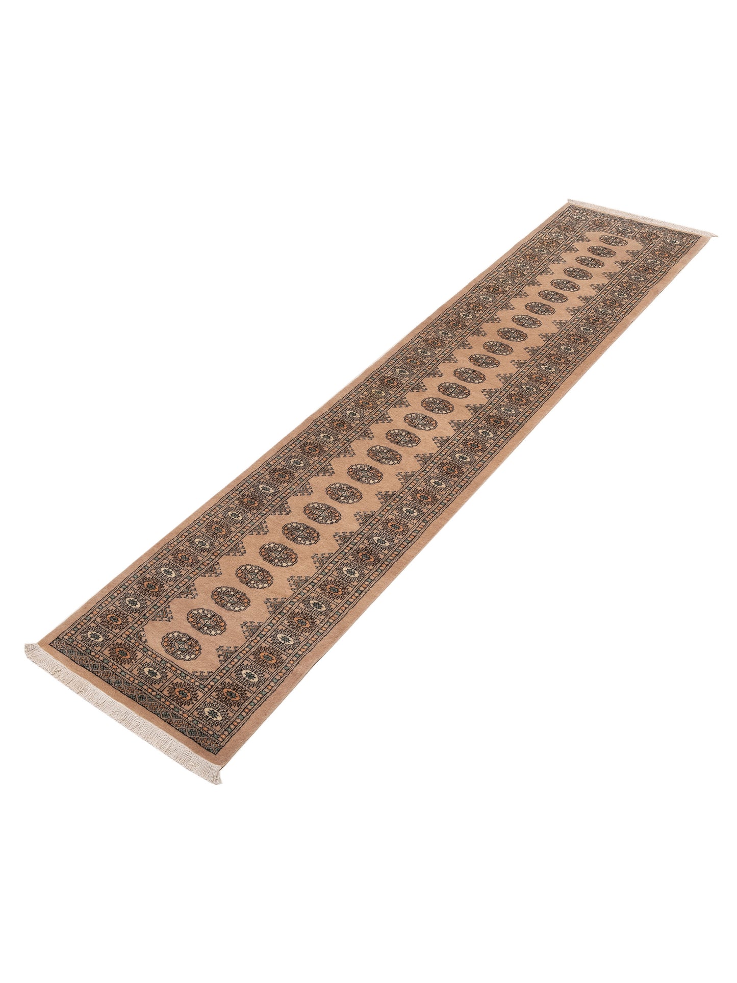 Bokhara 153429 Beige Beige 2.8x12.2 Hand Knotted Rug