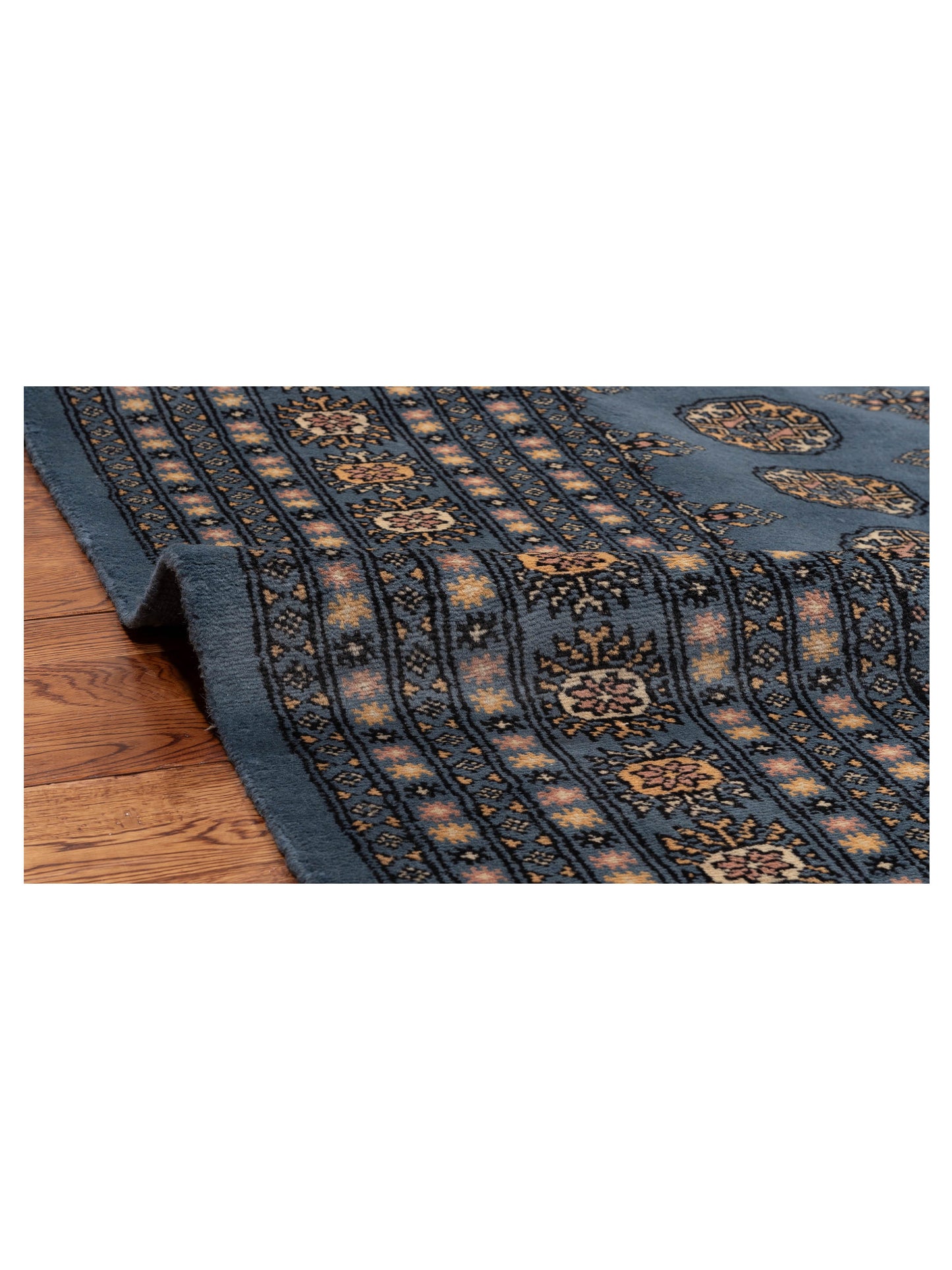 Bokhara 153417 Blue Blue 8.3x10 Hand Knotted Rug