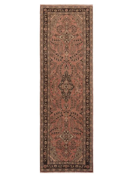 Pasha Antique Loom  Pink Brown Traditional