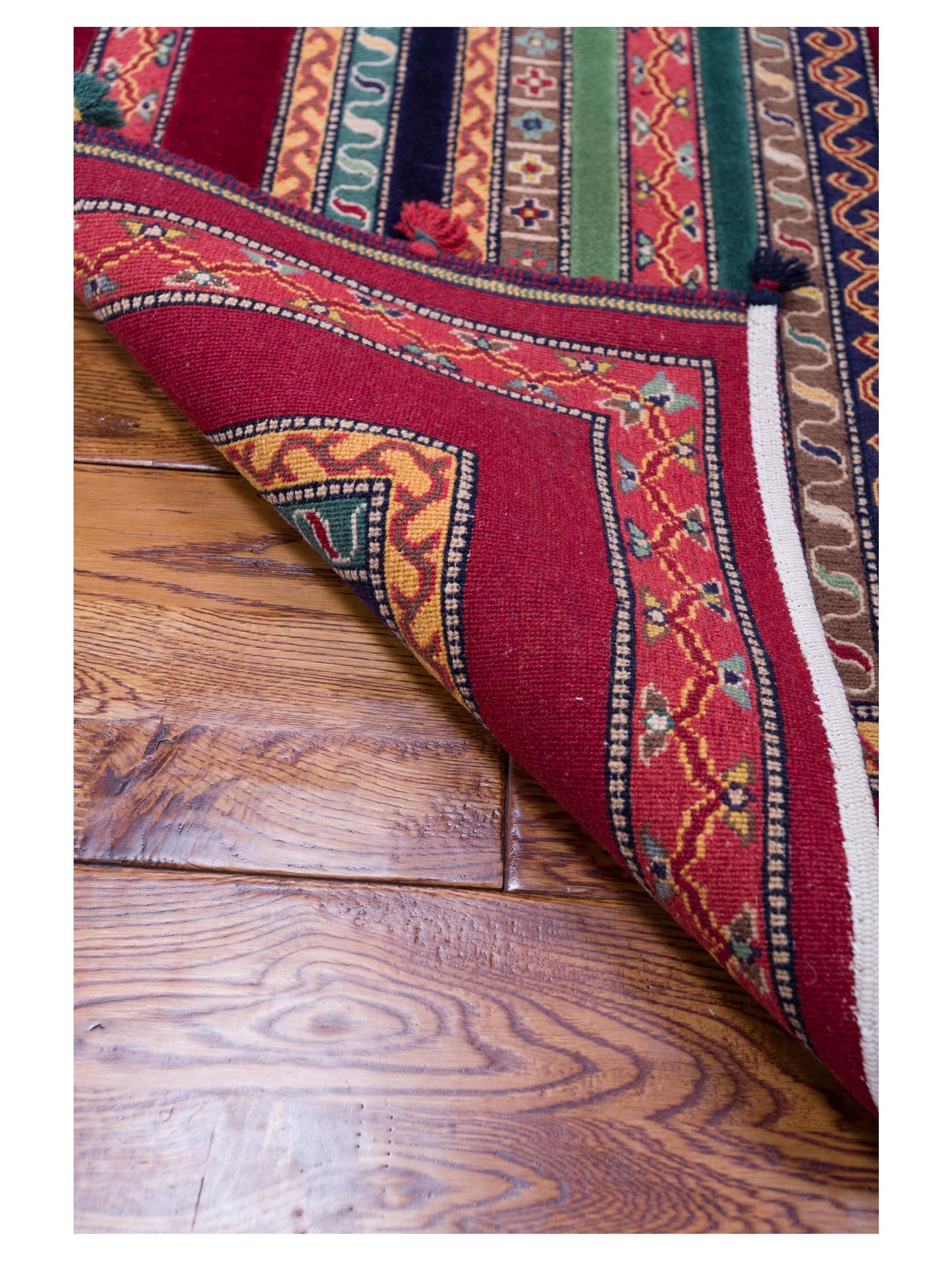 Shawl 127559 Multi 3.11x5.9 Hand Knotted Rug