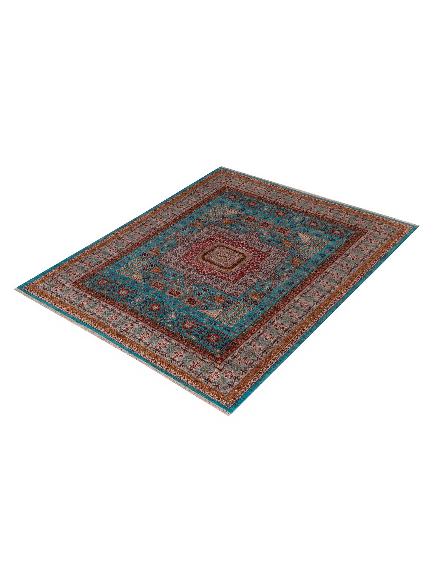 Artisan Mamluk 154777 Blue Gray 5.1x6.6 Hand Knotted Rug