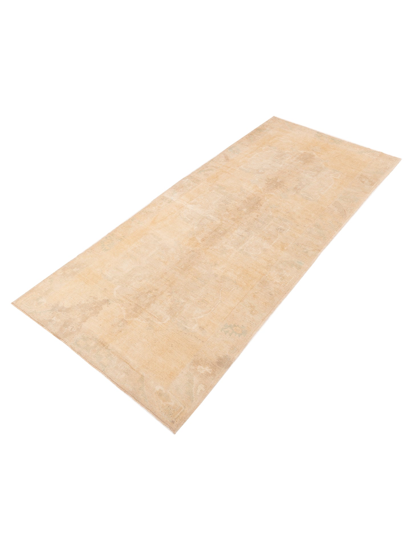 Old Anatolian 121851 Beige Beige 5.1x11.8 Hand Knotted Rug