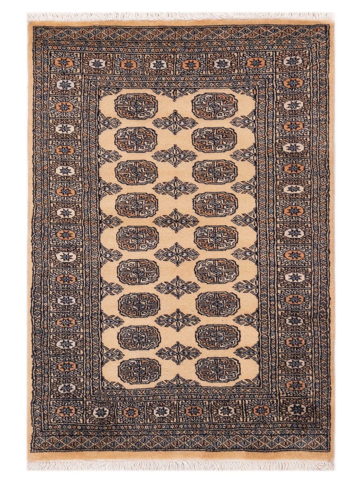 Nomad Bokhara  Beige Beige Traditional