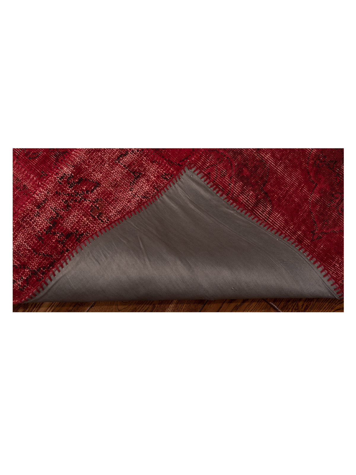 Turkish Vestige Patchwork 131042 Red 3.3x4.11 Hand Knotted Rug