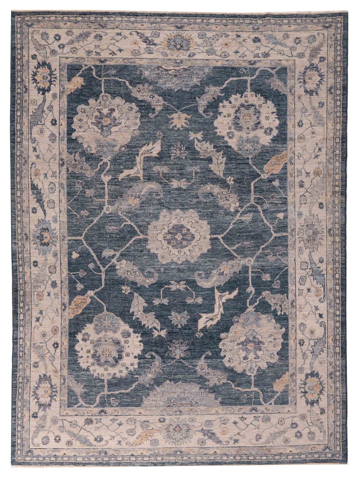 Anadol Angora Oushak  Blue Ivory Traditional