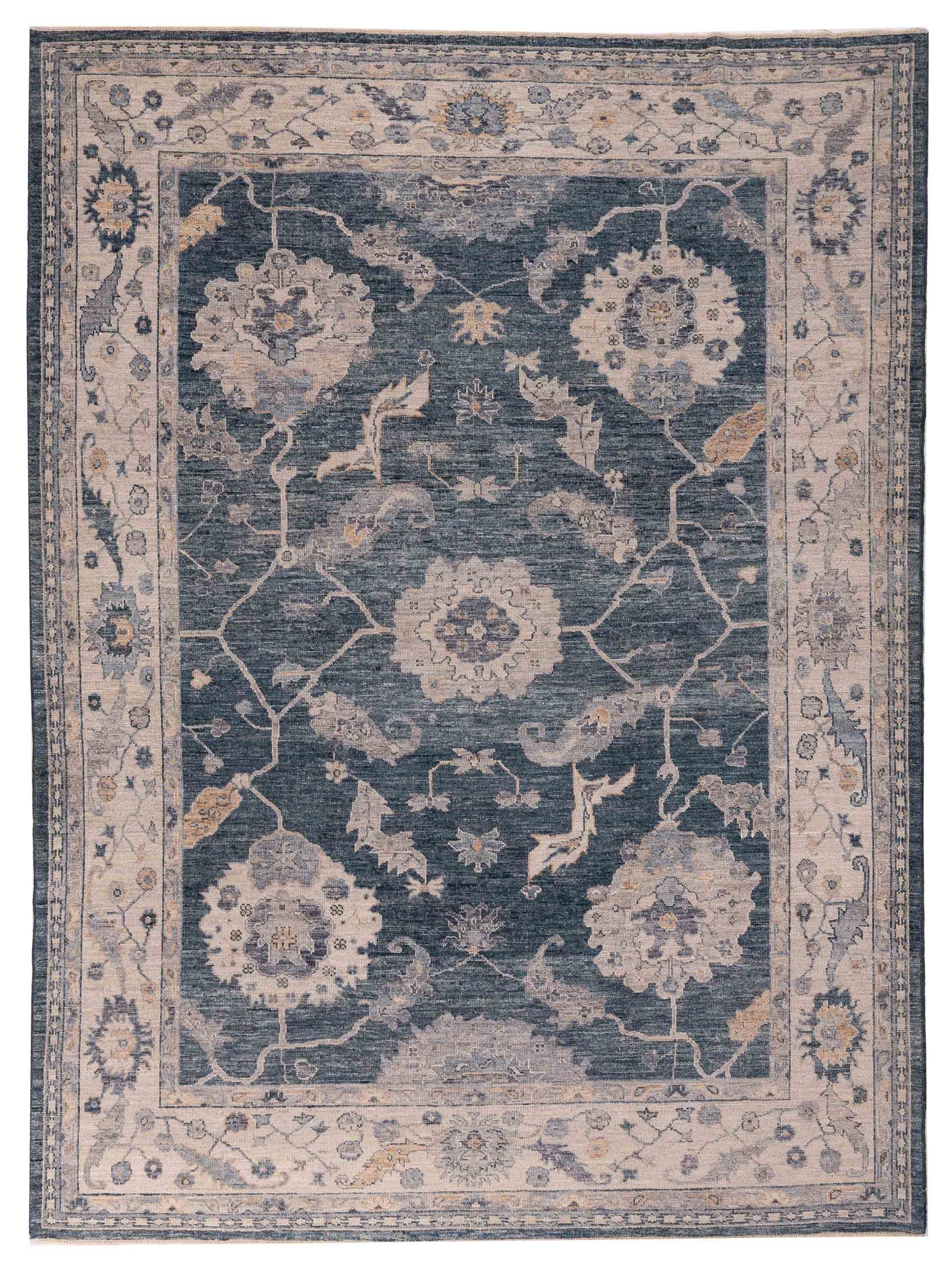 Anadol Angora Oushak  Blue Ivory Traditional