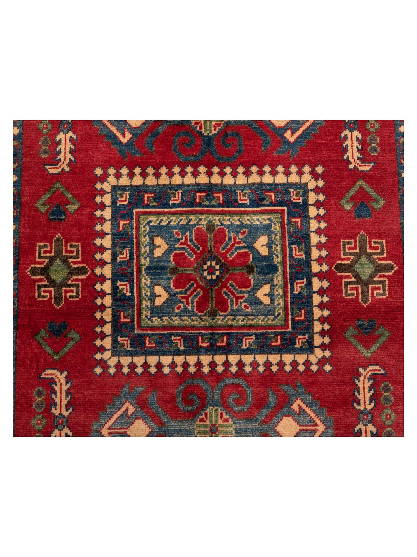 Kazak 145988 Red Ivory 4x6 Hand Knotted Rug