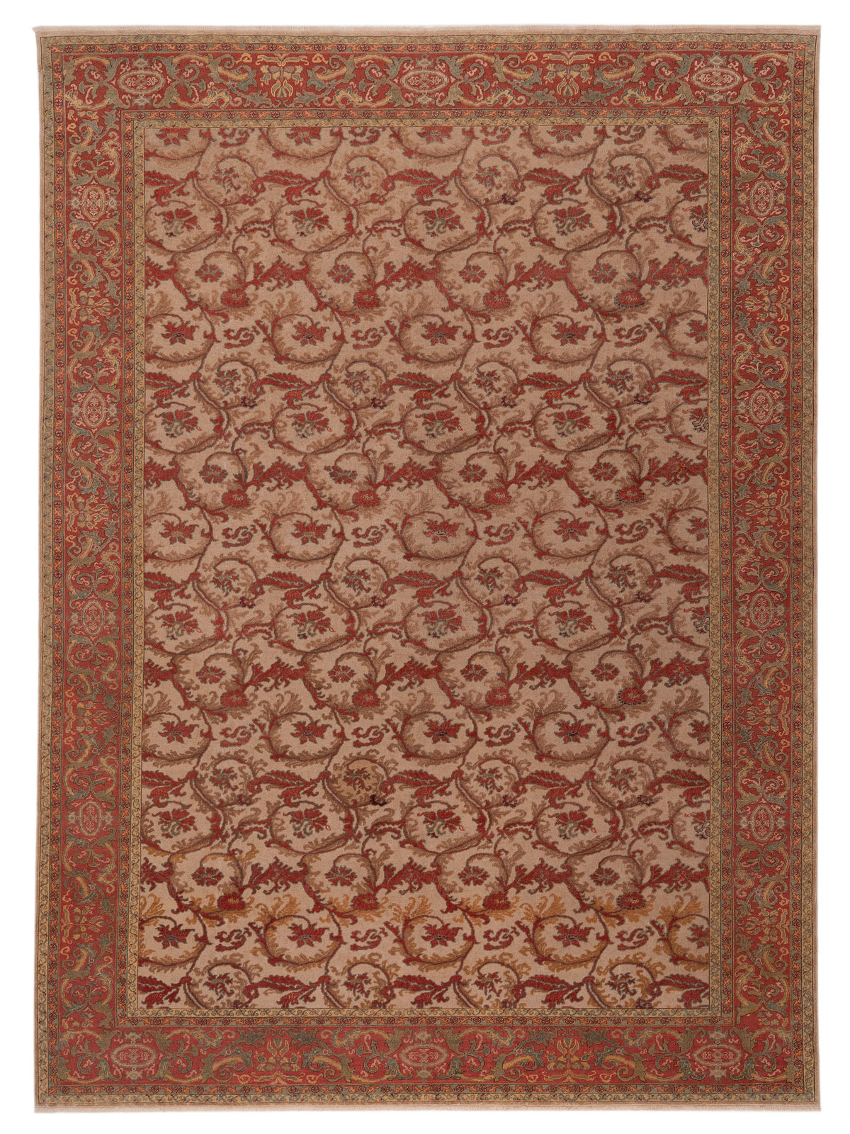 Pasha Antique Loom  Beige Rust Transitional