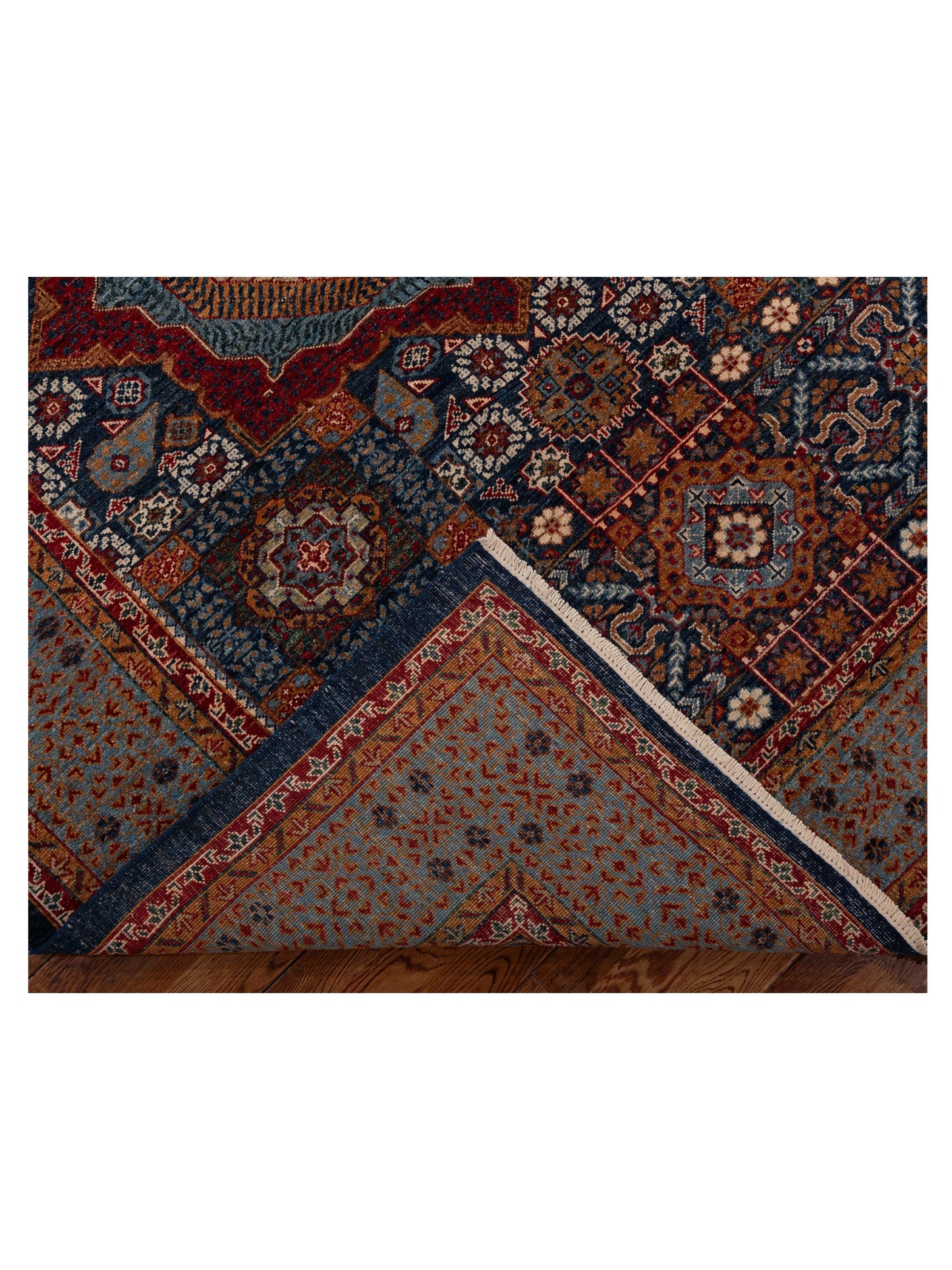 Artisan Mamluk 154619 Blue Blue 6x8.5 Hand Knotted Rug