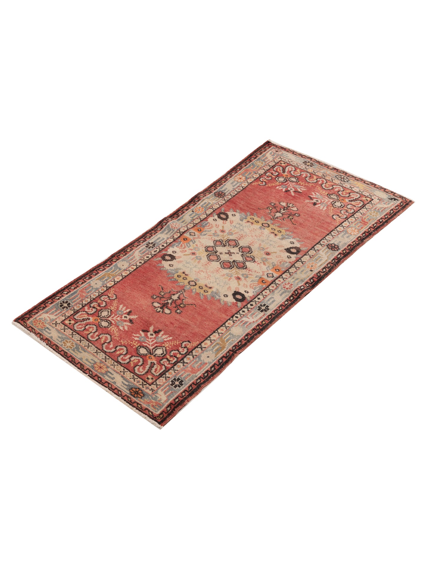 Old Anatolian 154190 Red Gray 2.9x5.11 Hand Knotted Rug