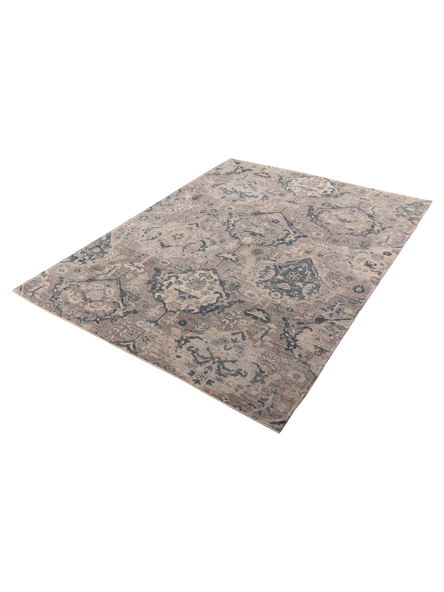Angora Oushak 156119 Gray Blue 9x11.9 Hand Knotted Rug