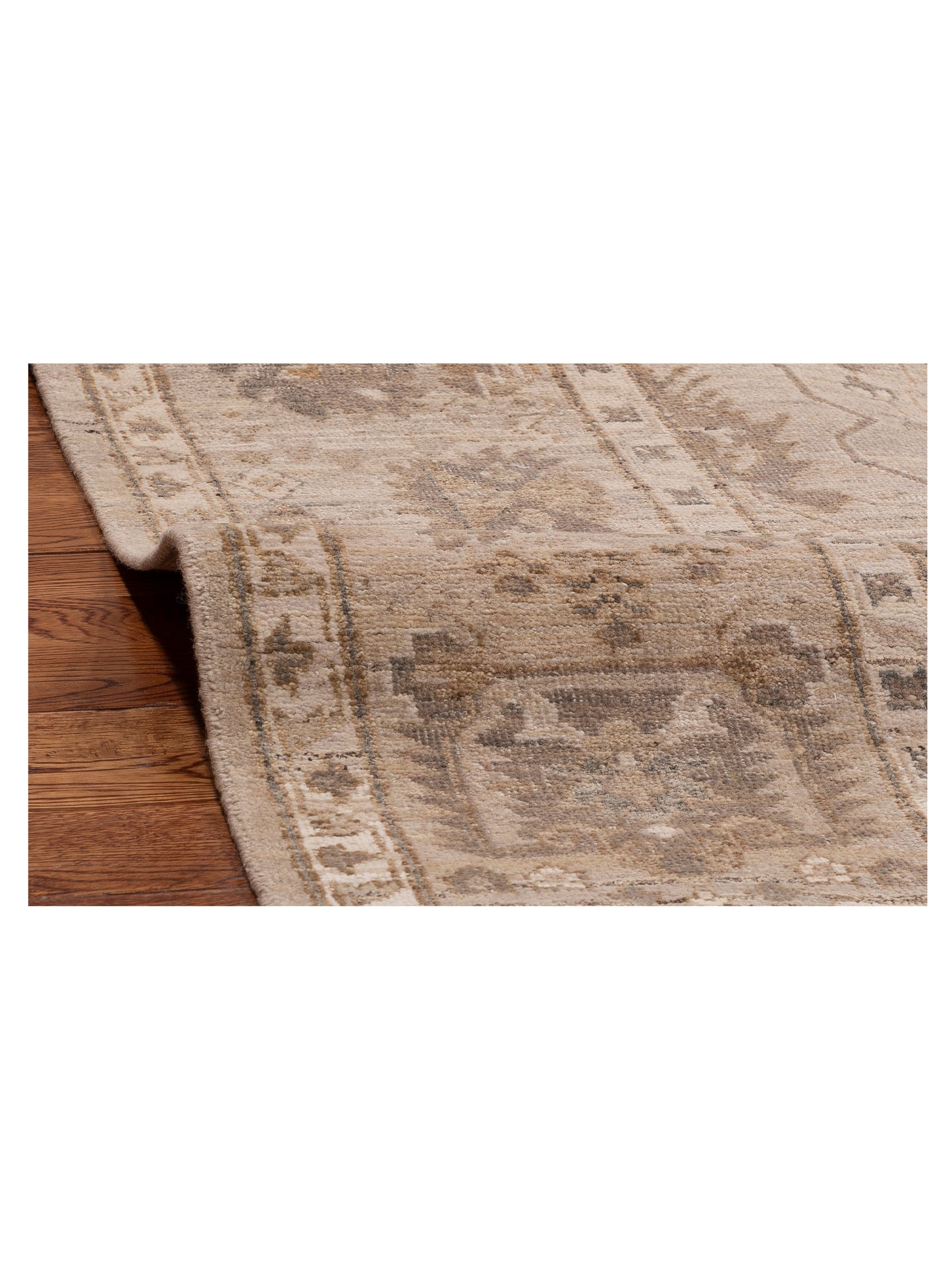 Vintage Revival 154841 Brown Brown 8.1x10.3 Hand Knotted Rug