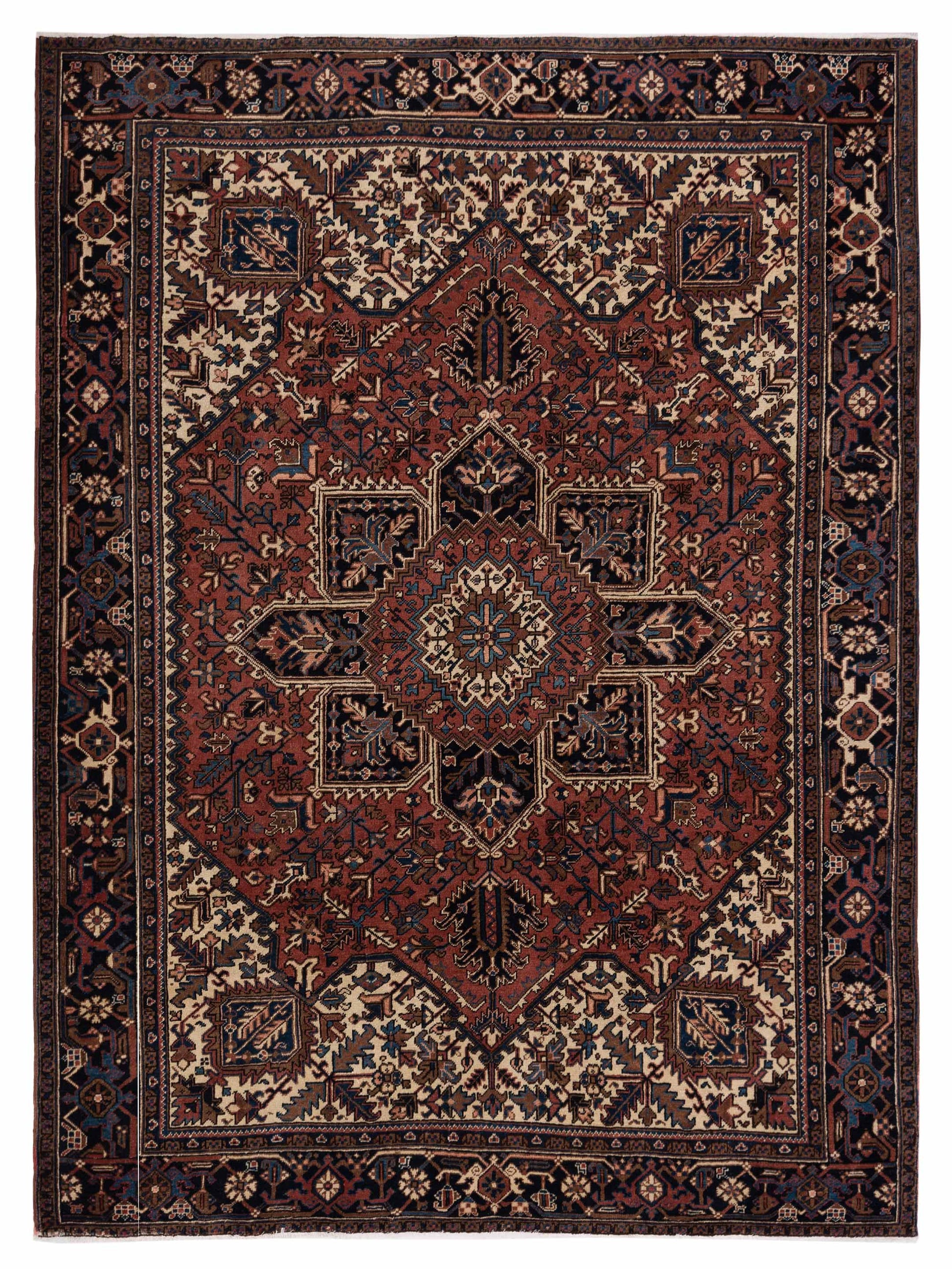 Pasha Persian  Rust Charcoal Traditional