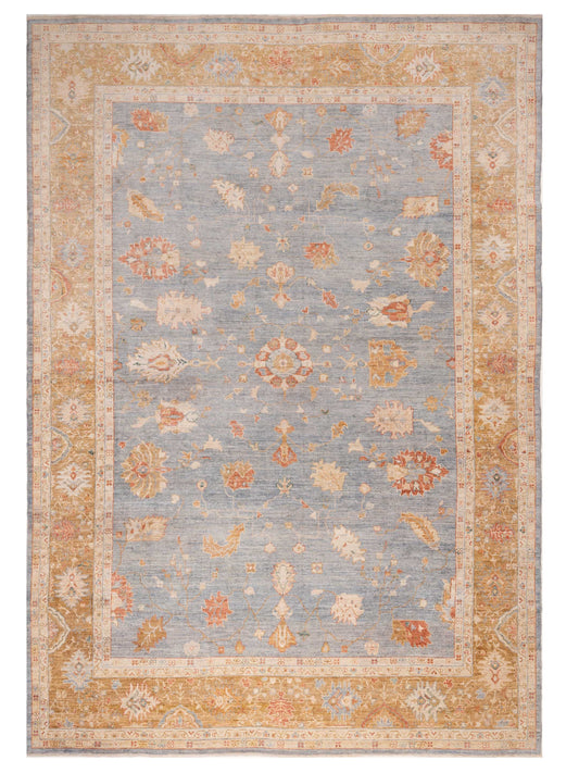 Anadol Angora Oushak  Blue Gold Traditional