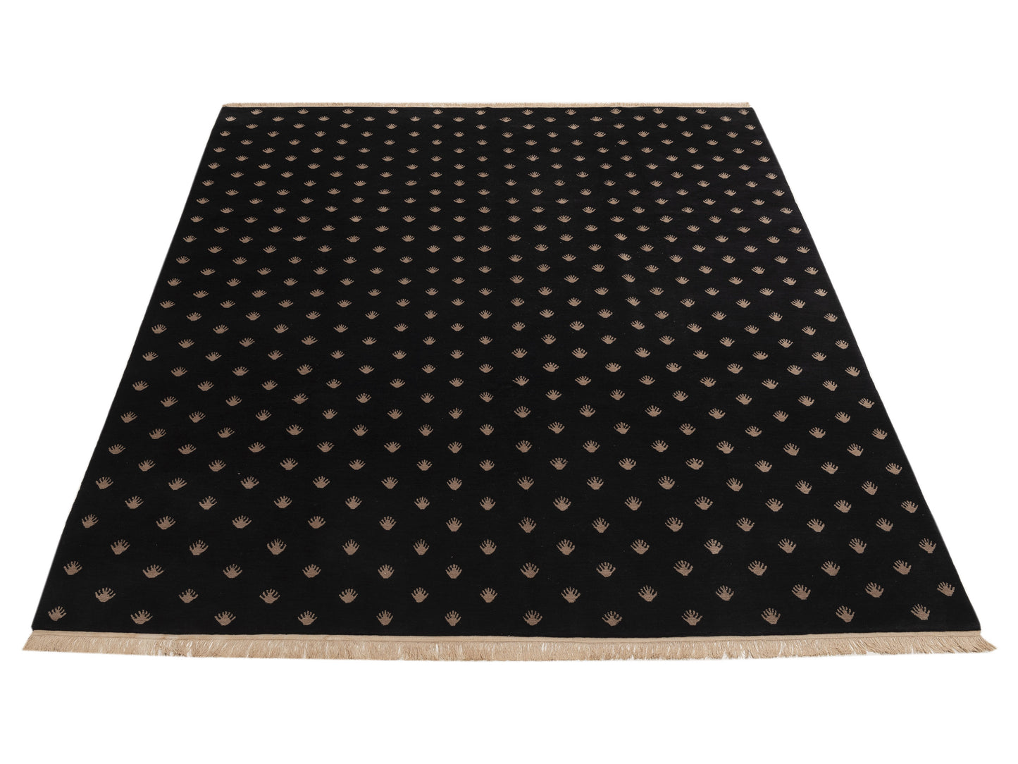 Nepalese 151664 Black 8x10 Hand Knotted Rug
