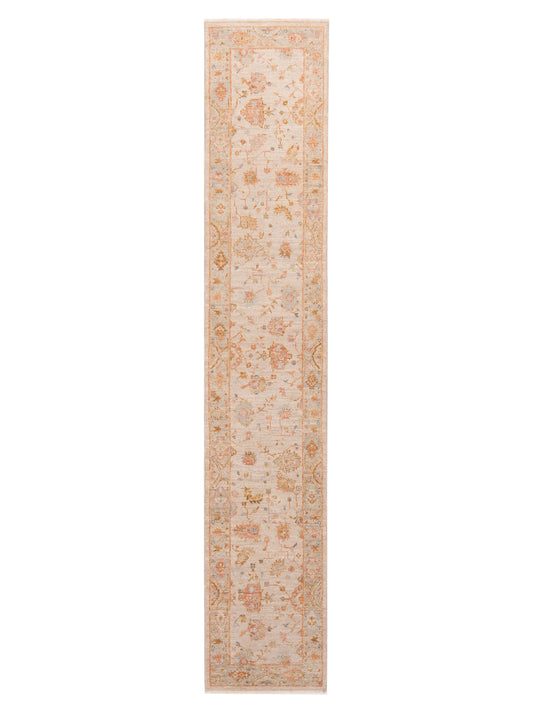 Anadol Angora Oushak  Ivory Silver Traditional