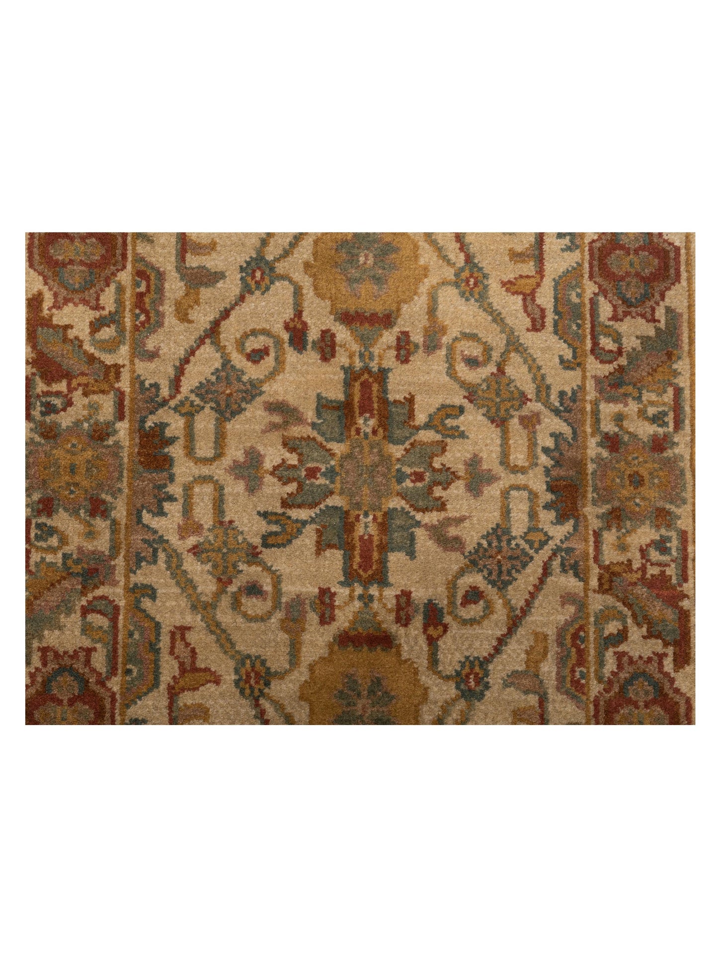 Lilac 103174 Beige Beige 2x4 Hand Knotted Rug