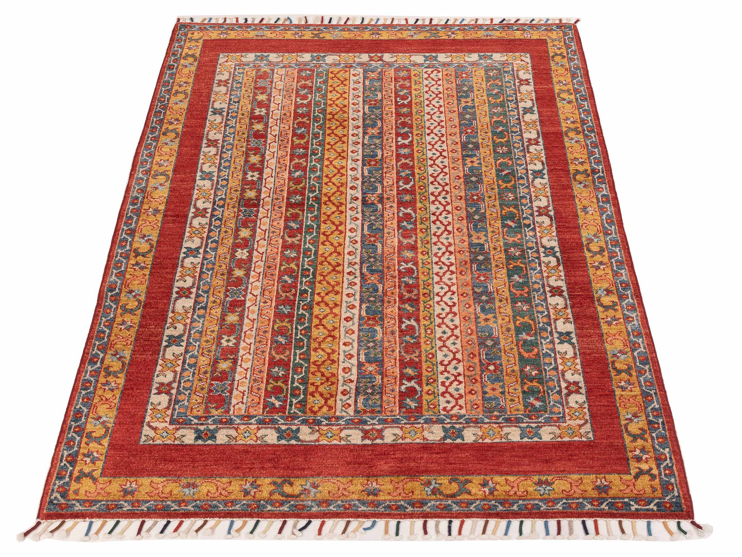 Shawl 148894 Multi Multi 4.1x5.10 Hand Knotted Rug