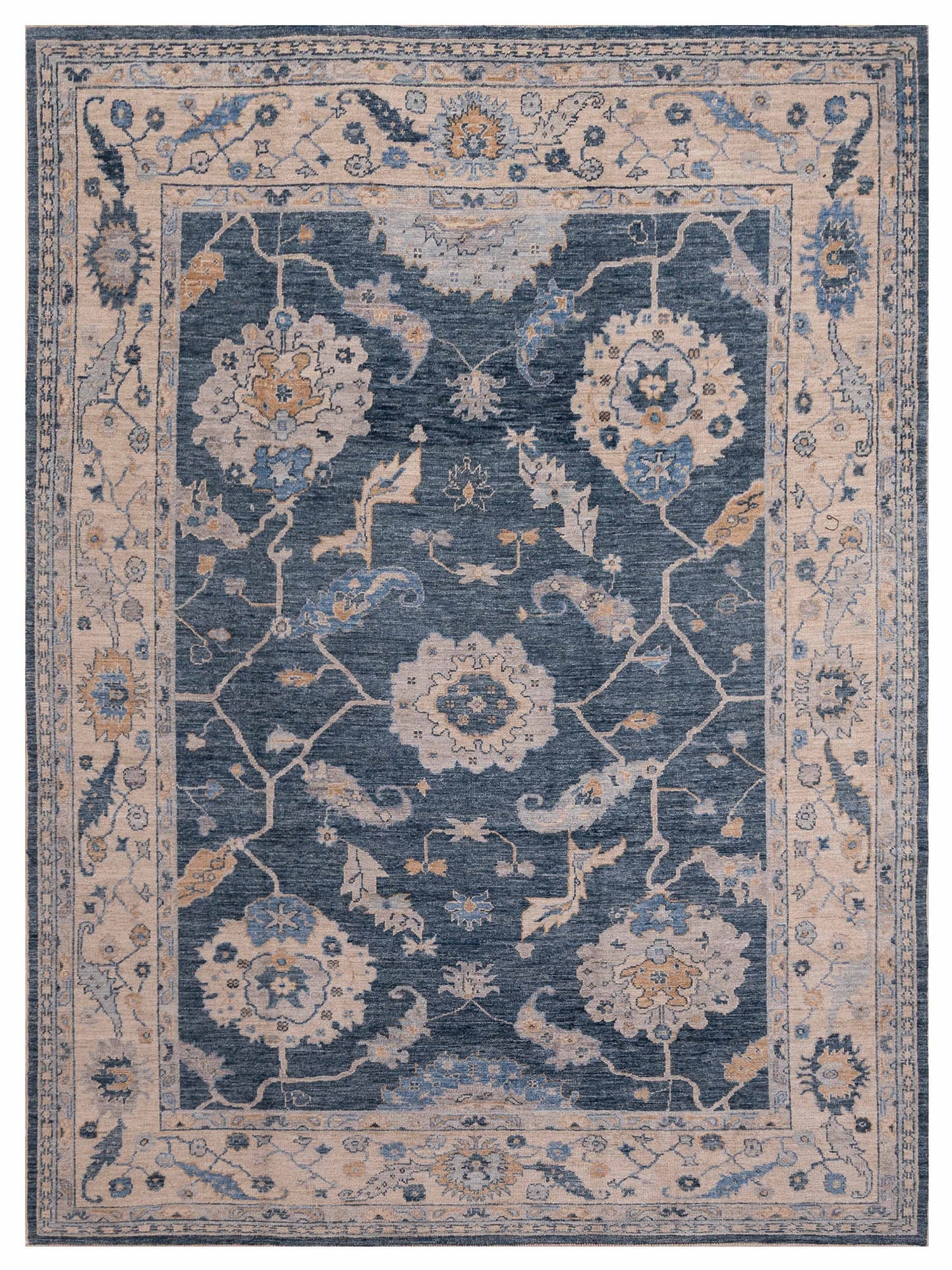 Anadol Angora Oushak  Blue Ivory Traditional