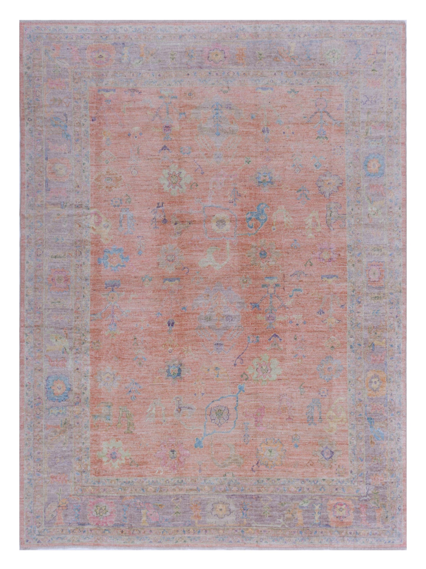 Anadol Angora Oushak  Pink Purple Traditional