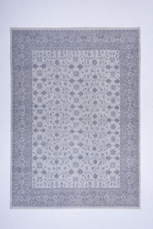 Rajpur Platinum  Ivory Gray Traditional