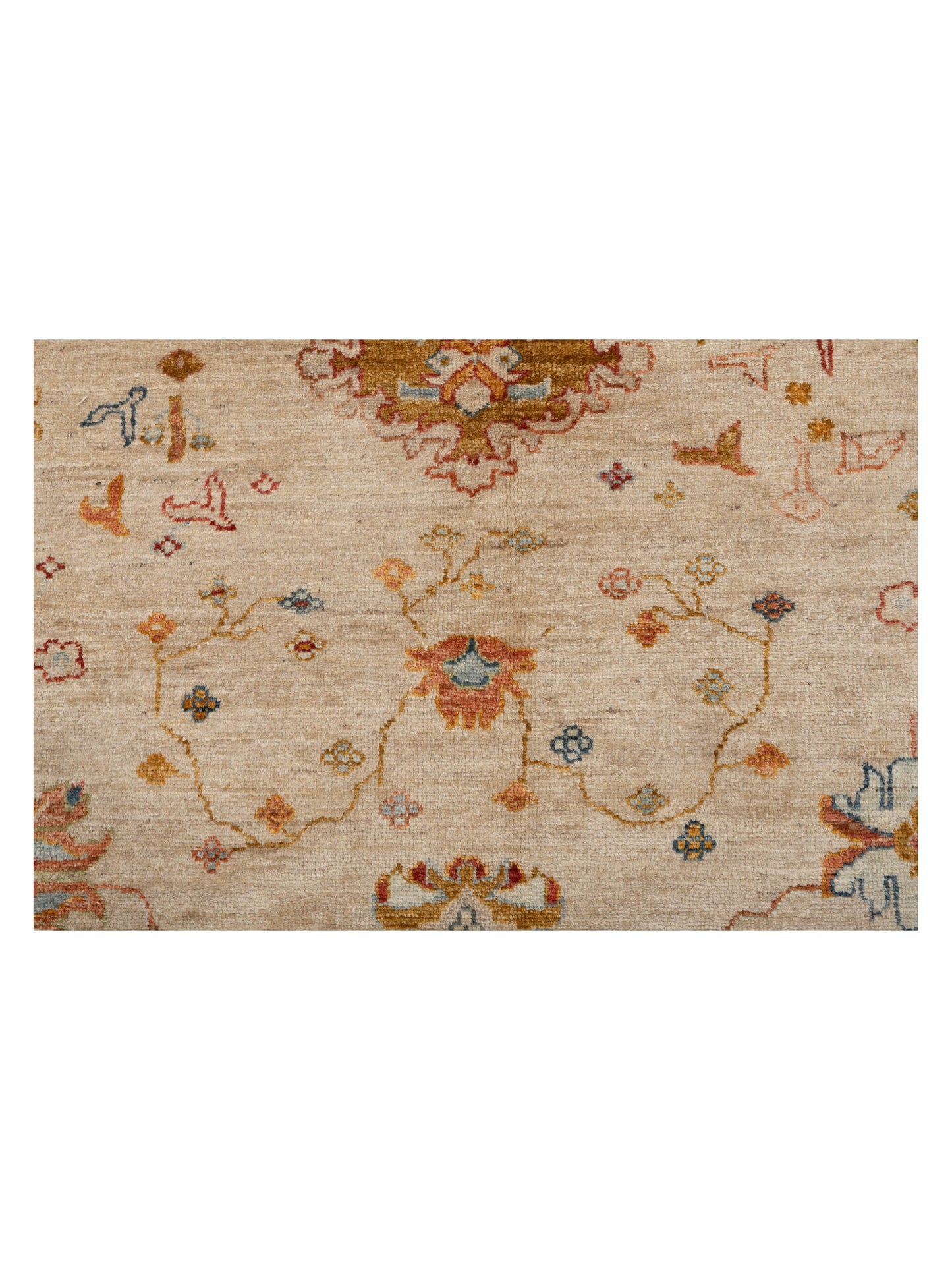 Angora Oushak 146938 Ivory Silver 10.1x13.10 Hand Knotted Rug