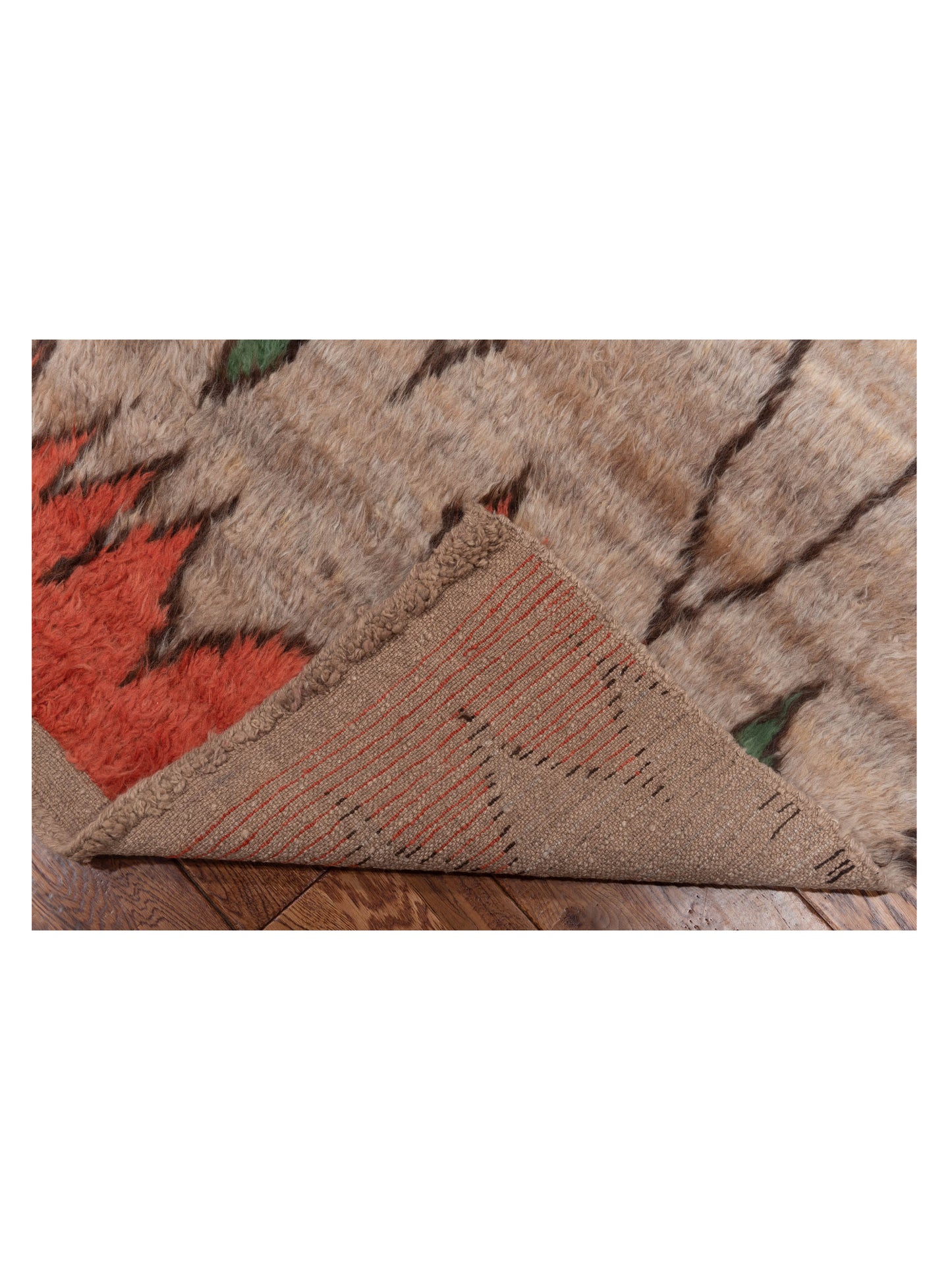 Berber Aspendos Light Brown Brown 5x8.1 Hand Knotted Rug