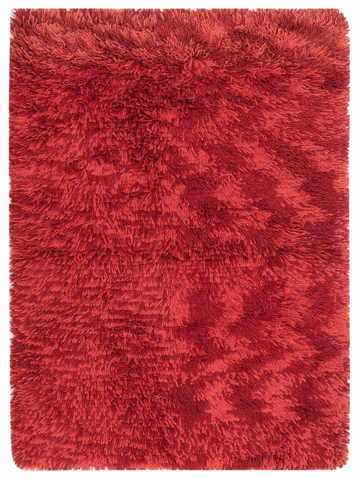 Bergamo Shaggy  Red  Contemporary