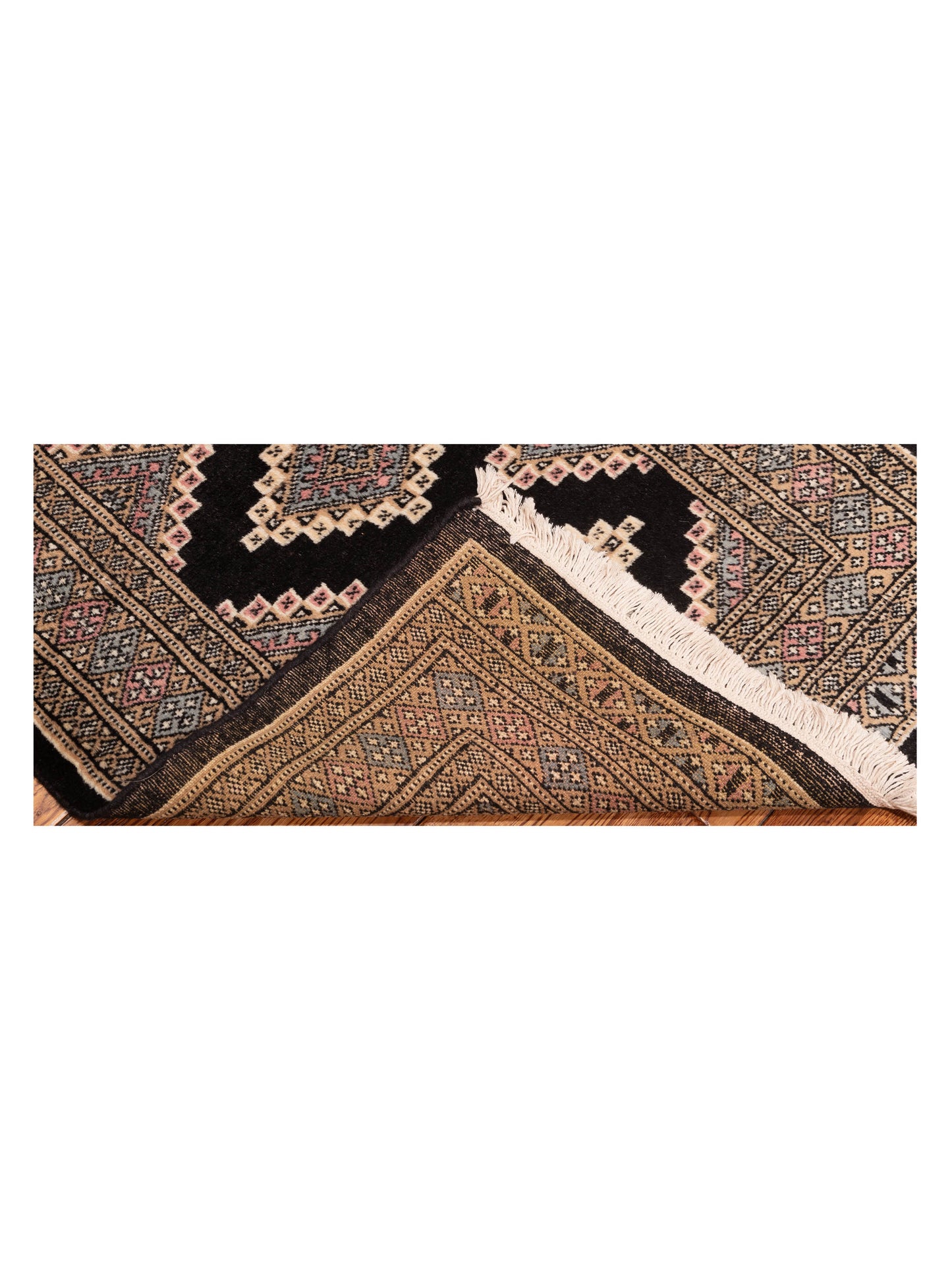 Bokhara 146617 Black Beige 2.7x4.2 Hand Knotted Rug