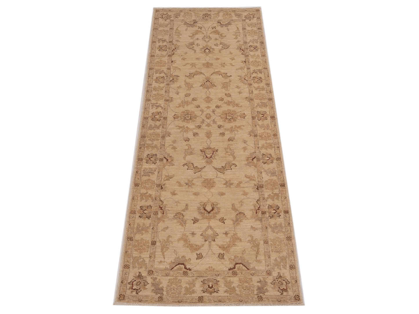 Sultan 116855 Ivory Ivory 2.7x7.9 Hand Knotted Rug