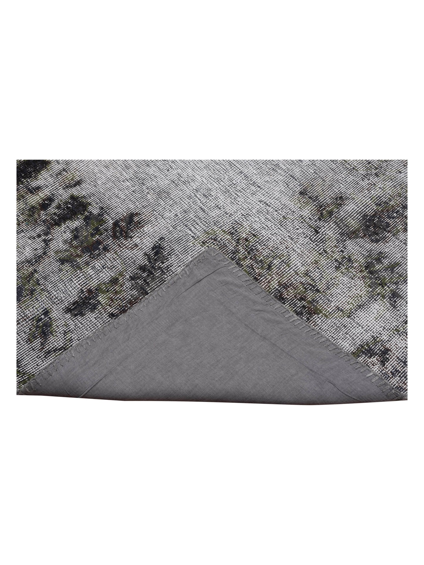 Turkish Vestige Patchwork 130948 Gray 10x13.11 Hand Knotted Rug
