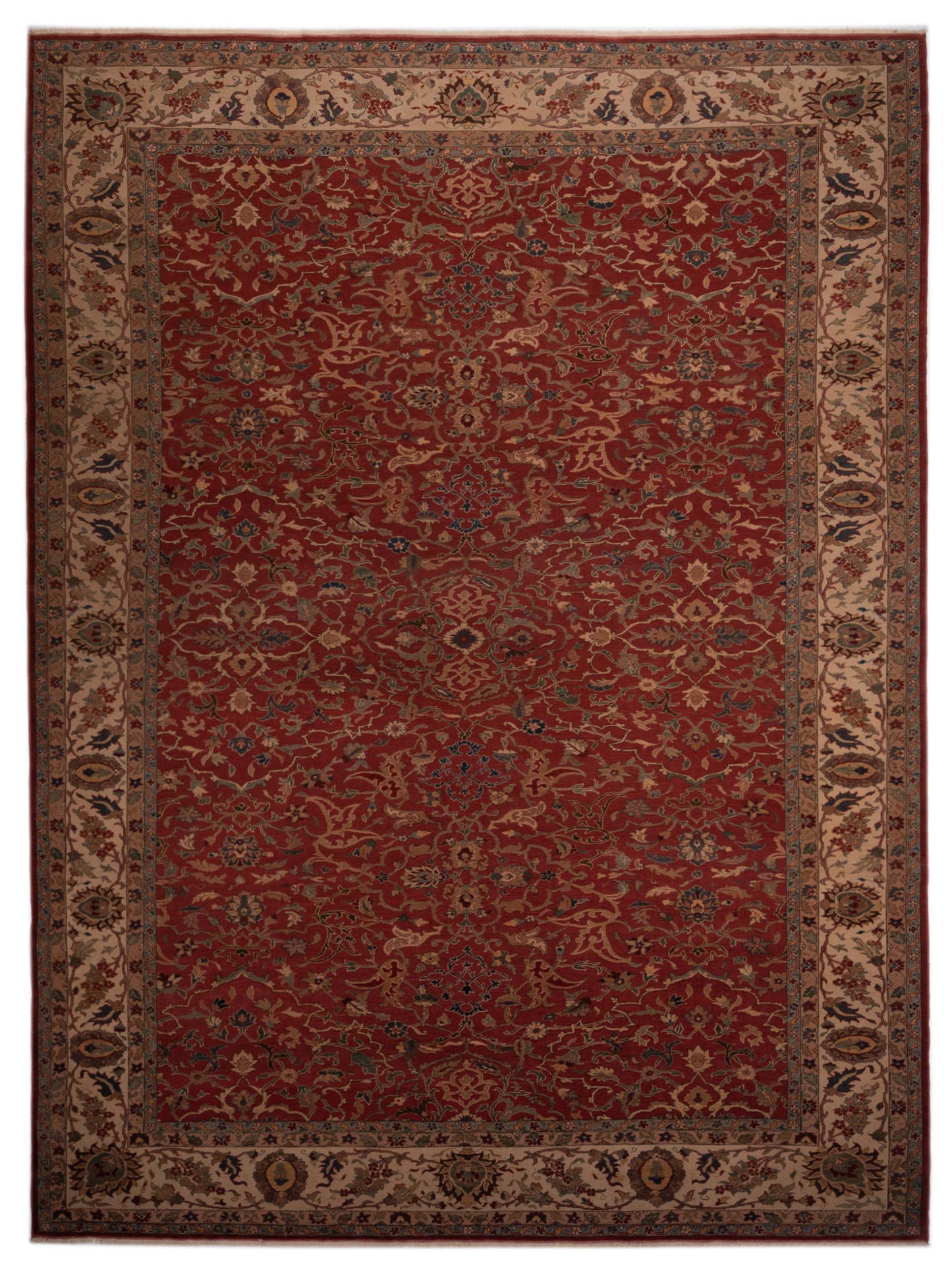 Pasha Antique Loom  Rust Beige Traditional