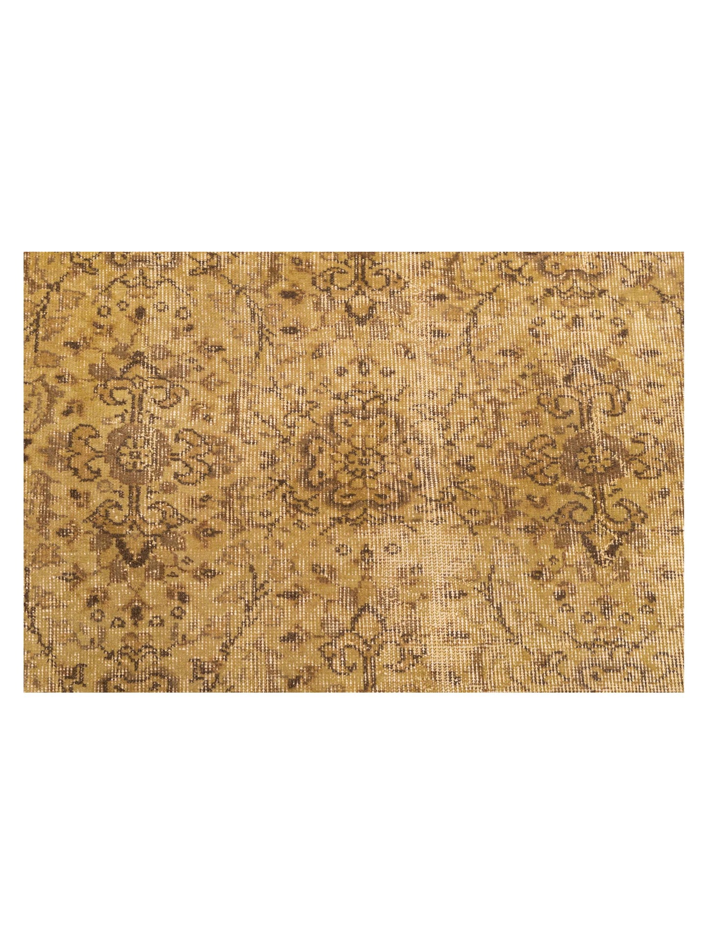 Vintage 112370 Green 5.7x8.6 Hand Knotted Rug