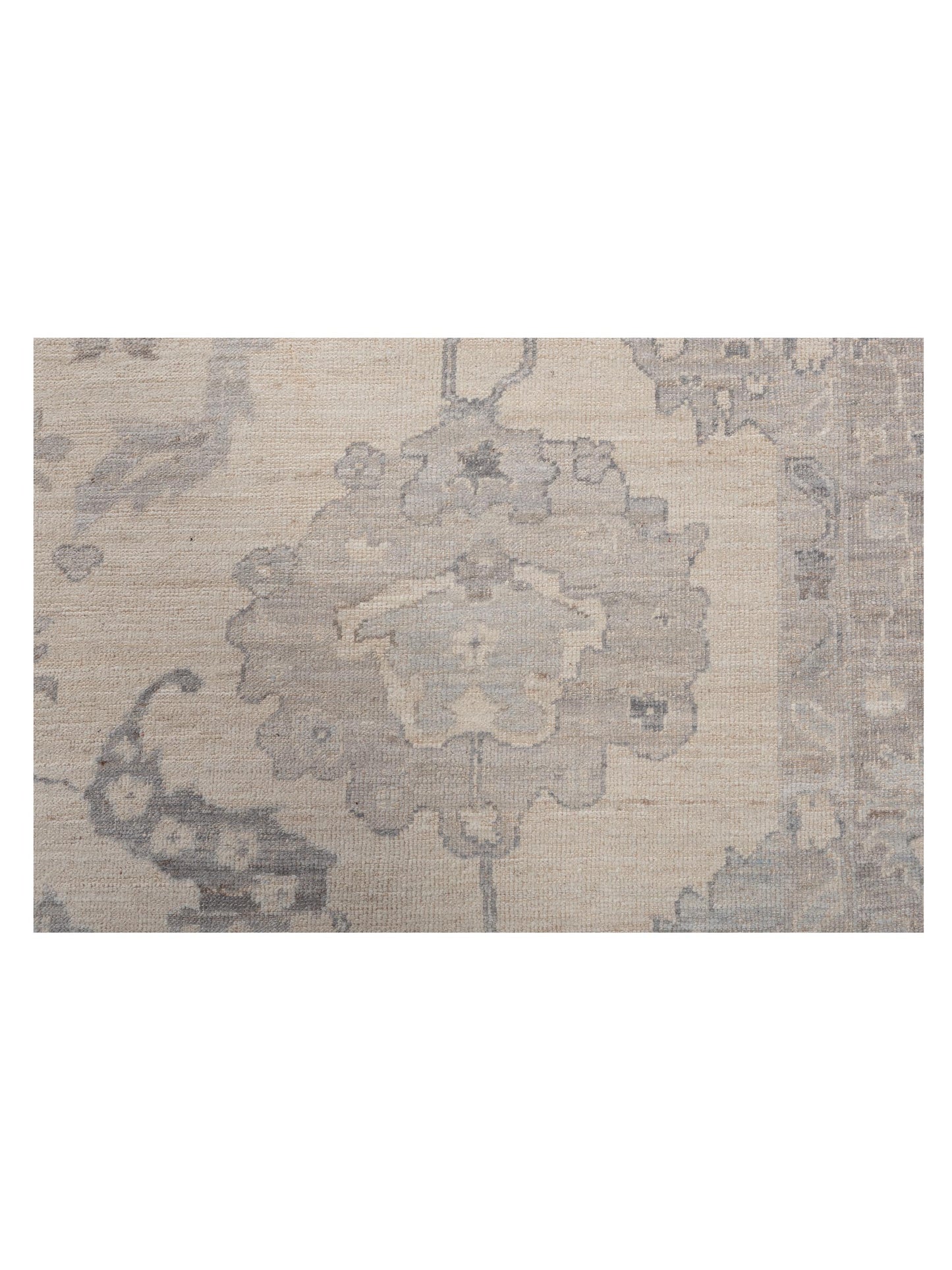 Angora Oushak 146954 Beige Beige 10.4x13.3 Hand Knotted Rug