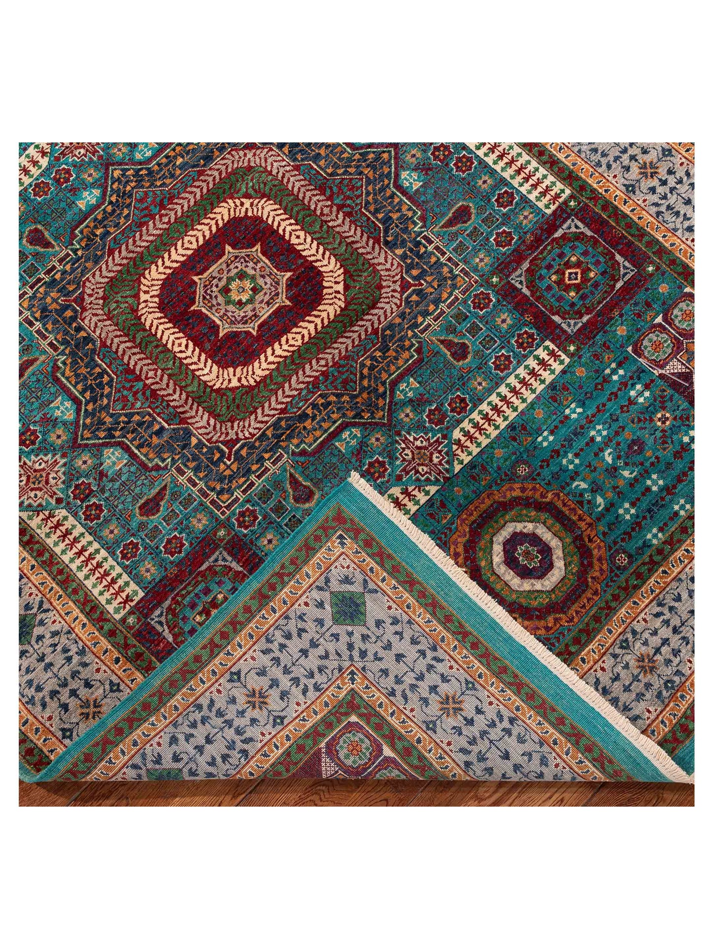 Artisan Mamluk 154736 Blue Gray 5.10x7.9 Hand Knotted Rug