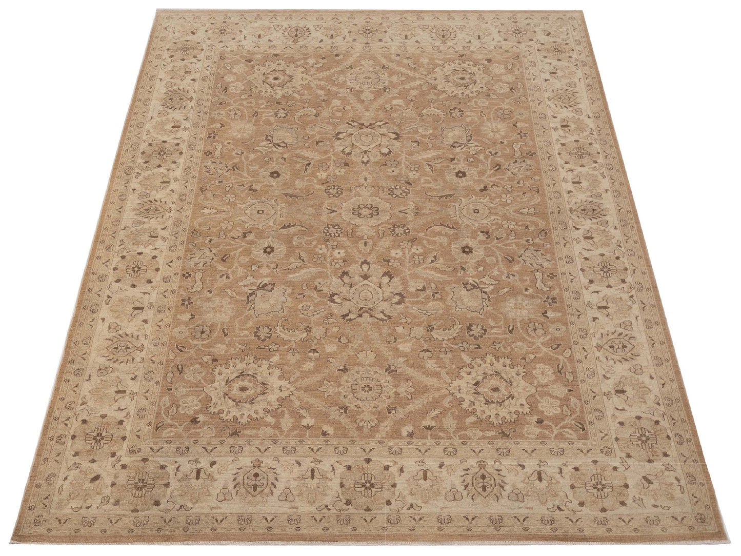 Laila 113112 Brown Beige 8.8x11.10 Hand Knotted Rug