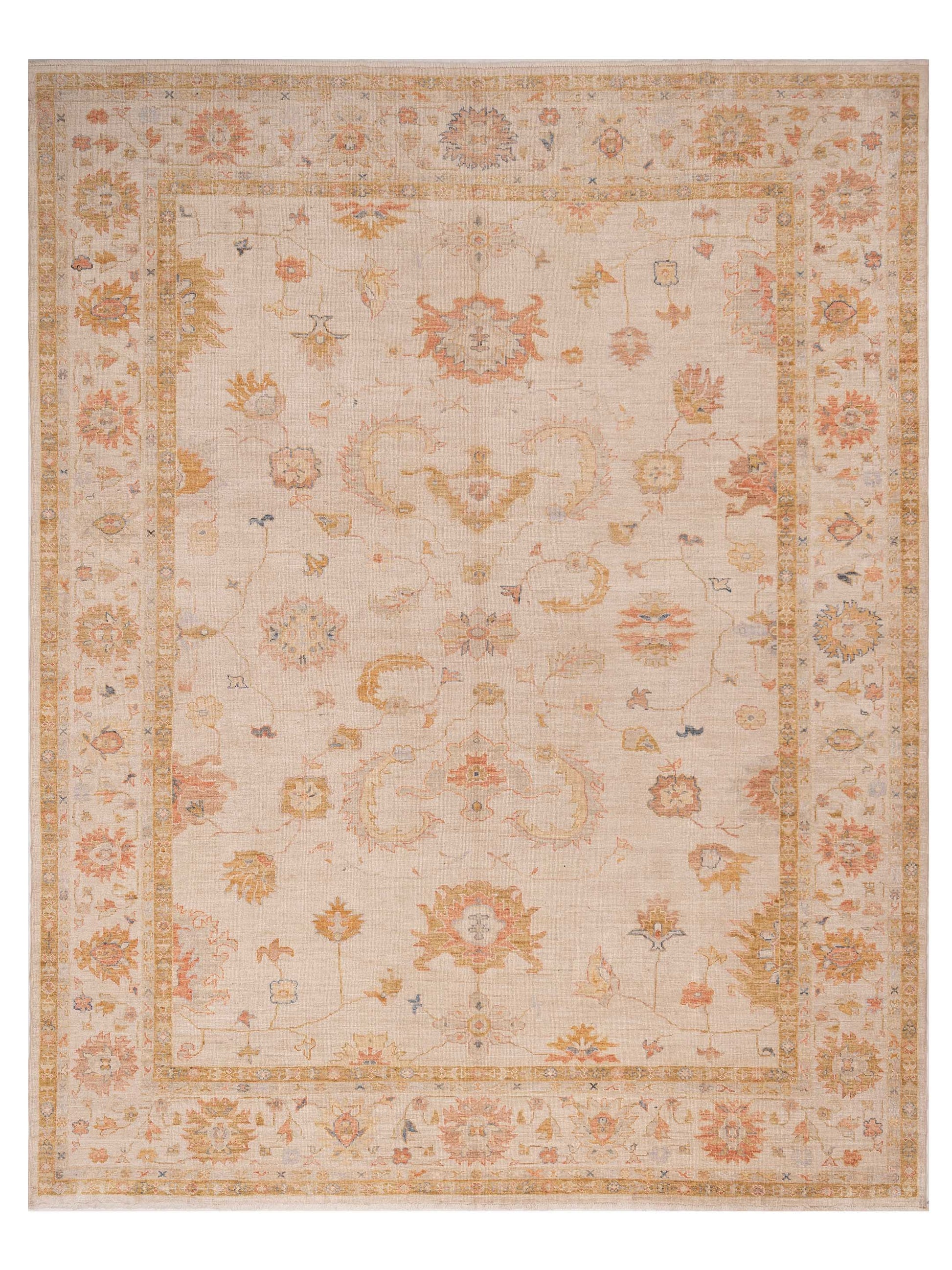 Anadol Angora Oushak  Ivory Ivory Traditional